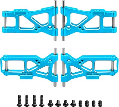 Aluminum Suspension Arms Set Front & Rear for Traxxas 4-Tec 2.0 VXL AWD 1/10 RC Touring Car Blue