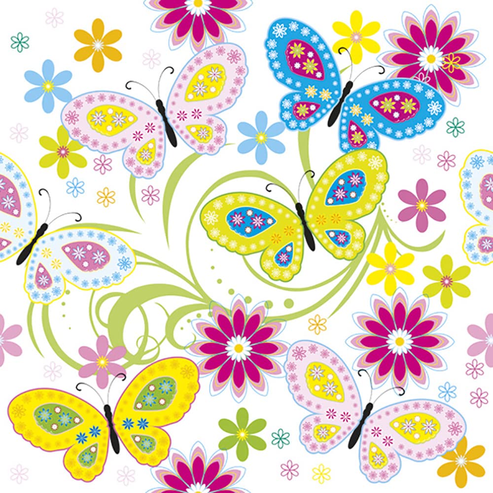 DAISY 3-Ply Flowery Tissue Paper Napkins Serviettes for Decoupage Lunch 33cm x 33cm - Pack of 20 (Sunflowers in The Sky) — view 7