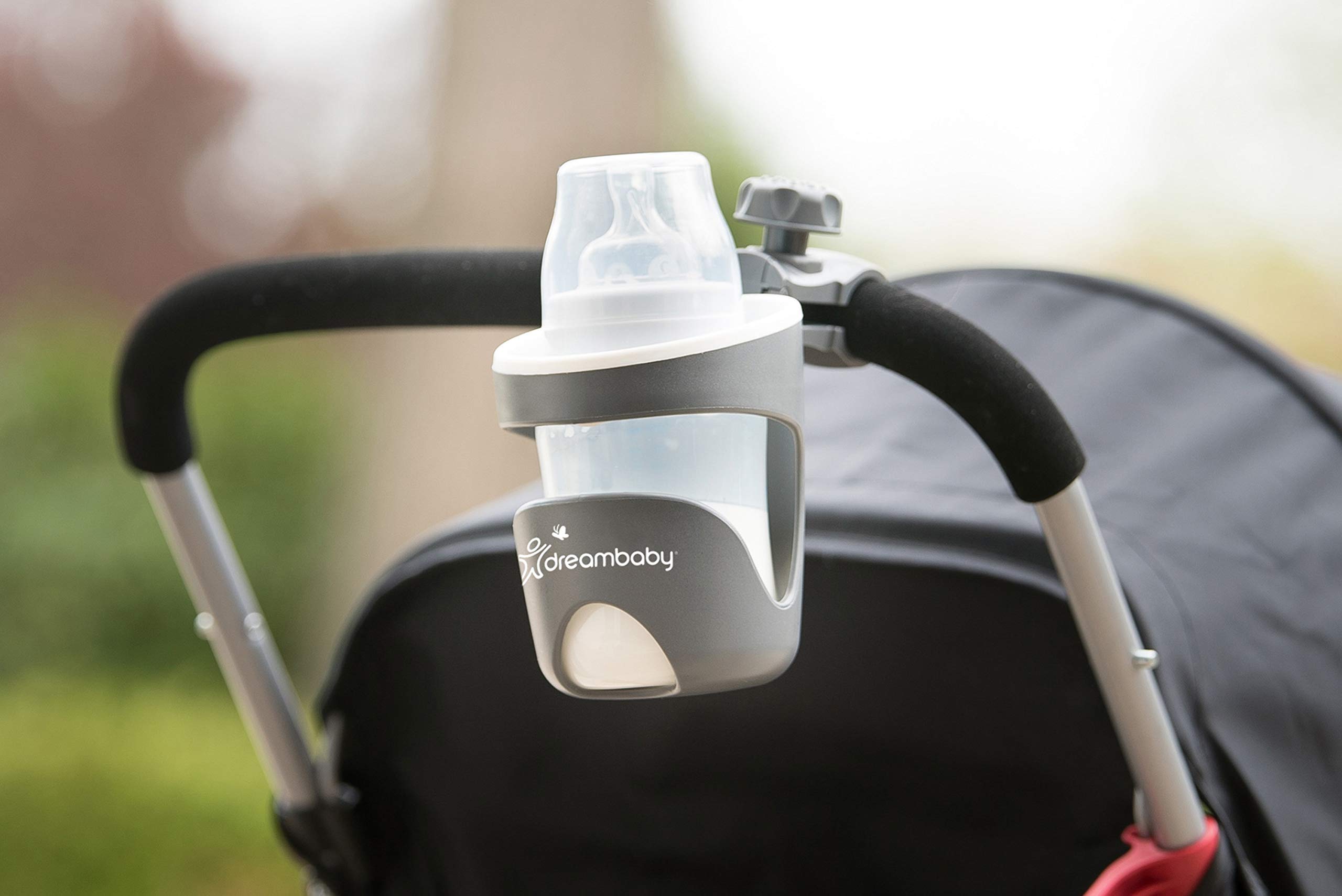 Dreambaby Strollerbuddy Drink Cup Holder, Grey/White - Image 4