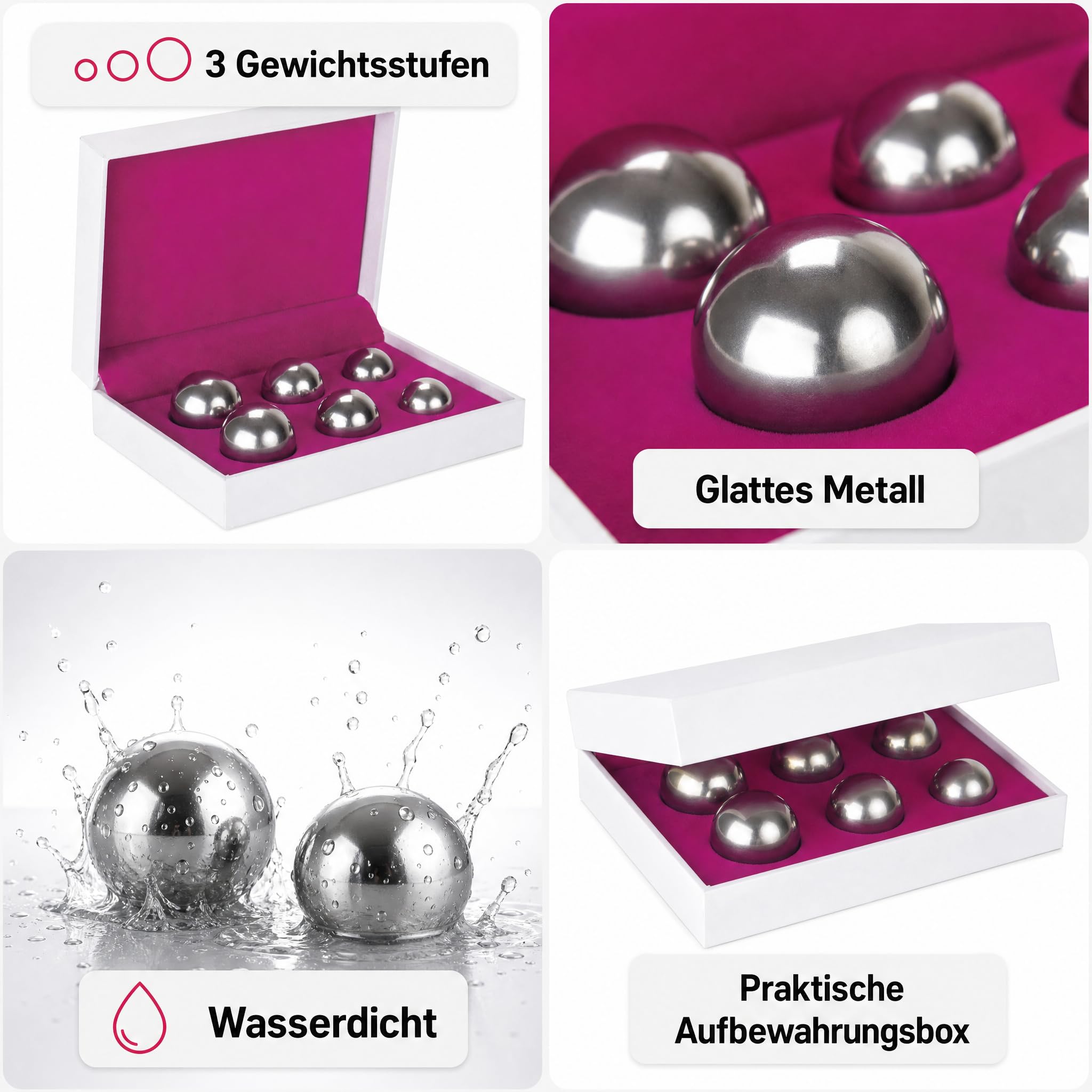 Shots Toys by Shots - Ben Wa Balls Set - silber - Balls