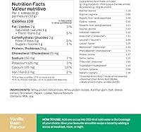 Vista 2 de Vitasave Vanilla Whey Protein Powder – 100% Grass-Fed, 25g Protein per Serving – Whey Isolate & Concentrate for Muscle Growth & Recovery