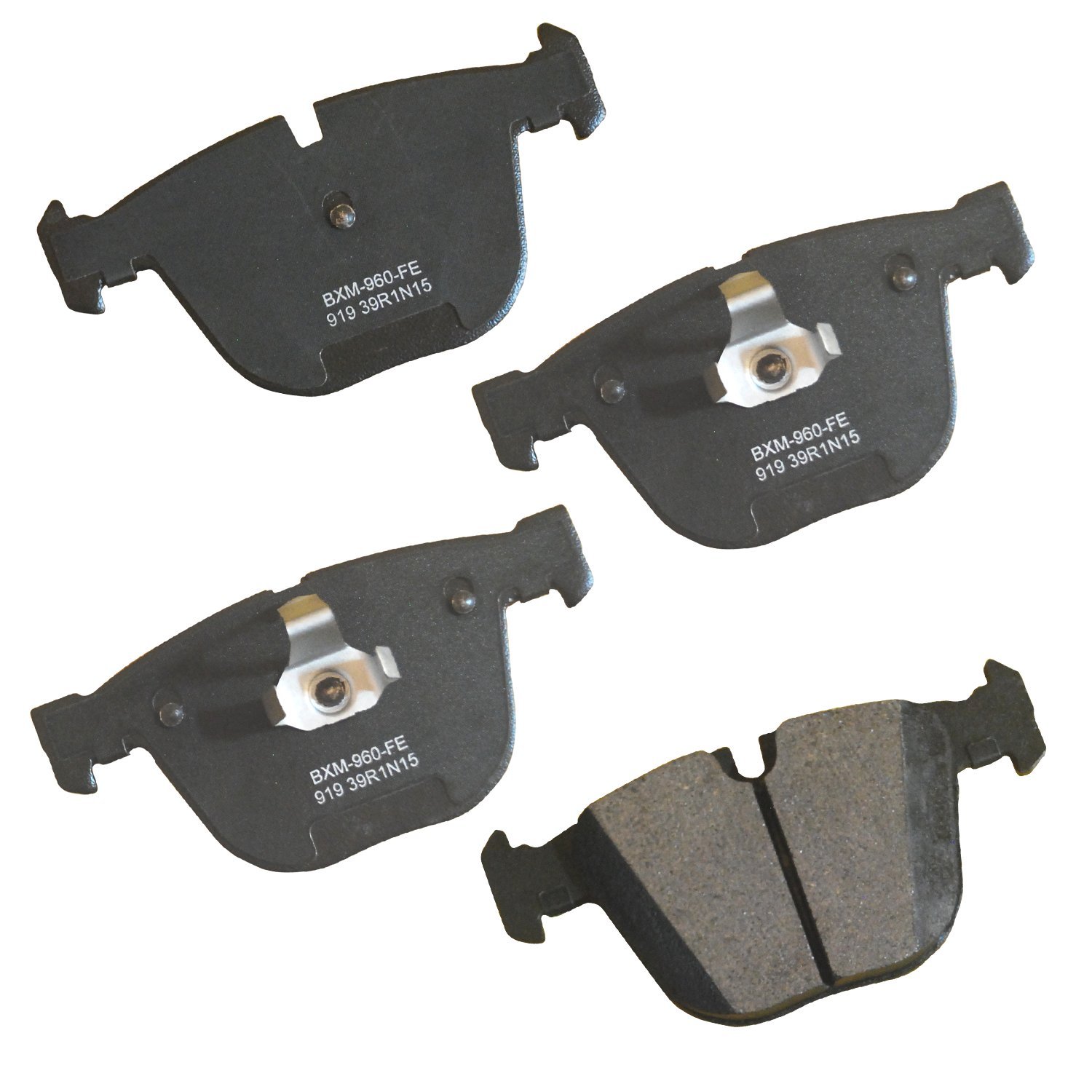 Bendix Premium SBM919 Rear Brake Pads for Azure,BMW 1 Series M,535i,535i GT,GT xDrive,545i,550i,550i 645Ci,650Ci,650i,740i,740Ld 745i,745Li,750i,750Li,760i,760Li,ActiveHybrid 7,Alpina B7,M3,M5,M6,X5