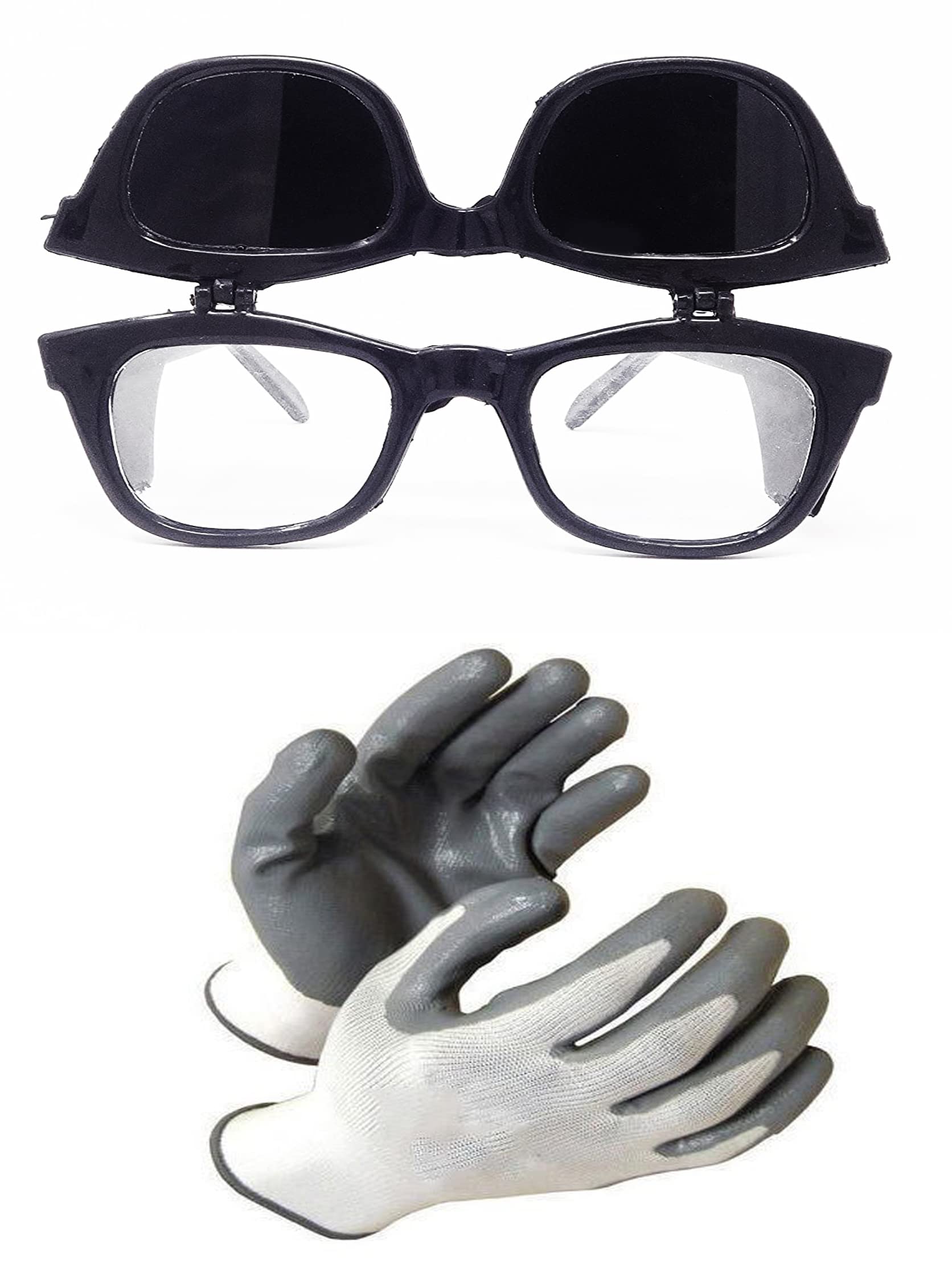 NIBIRU Heavy Duty Combo 2in1 mini Welding Goggles with 1 Pair safety Gloves Flip-up Lenses Welder Labour Working Safety Protective Eyewear (B0BH3R92YJ) Amazon Price History, Amazon Price Tracker