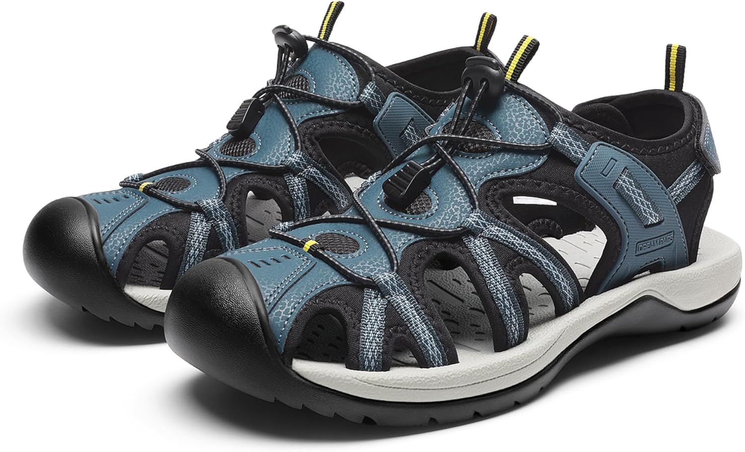 DREAM PAIRS Men's Sandals Hiking Water Sport Athletic Beach Outdoor Comfortable Casual Closed Toe Summer Sandal Shoes