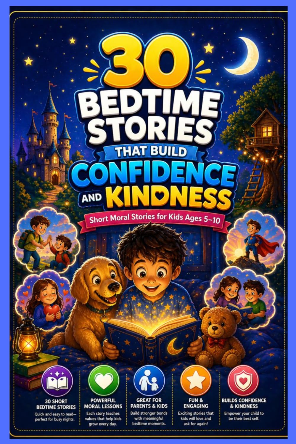 30 Bedtime Stories That Build Confidence and Kindness: Short Moral Stories for Kids Ages 5–10