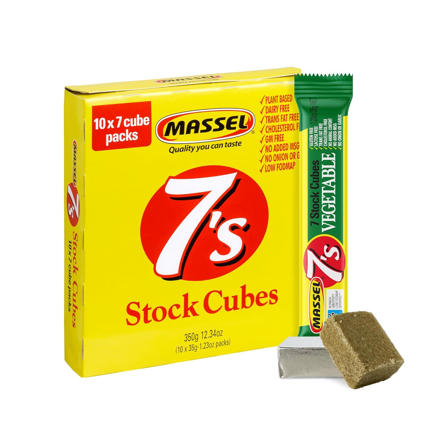 Massel Vegetable Broth Bouillon Cubes, Gluten Free, Low Fodmap Stock, MSG & Dairy