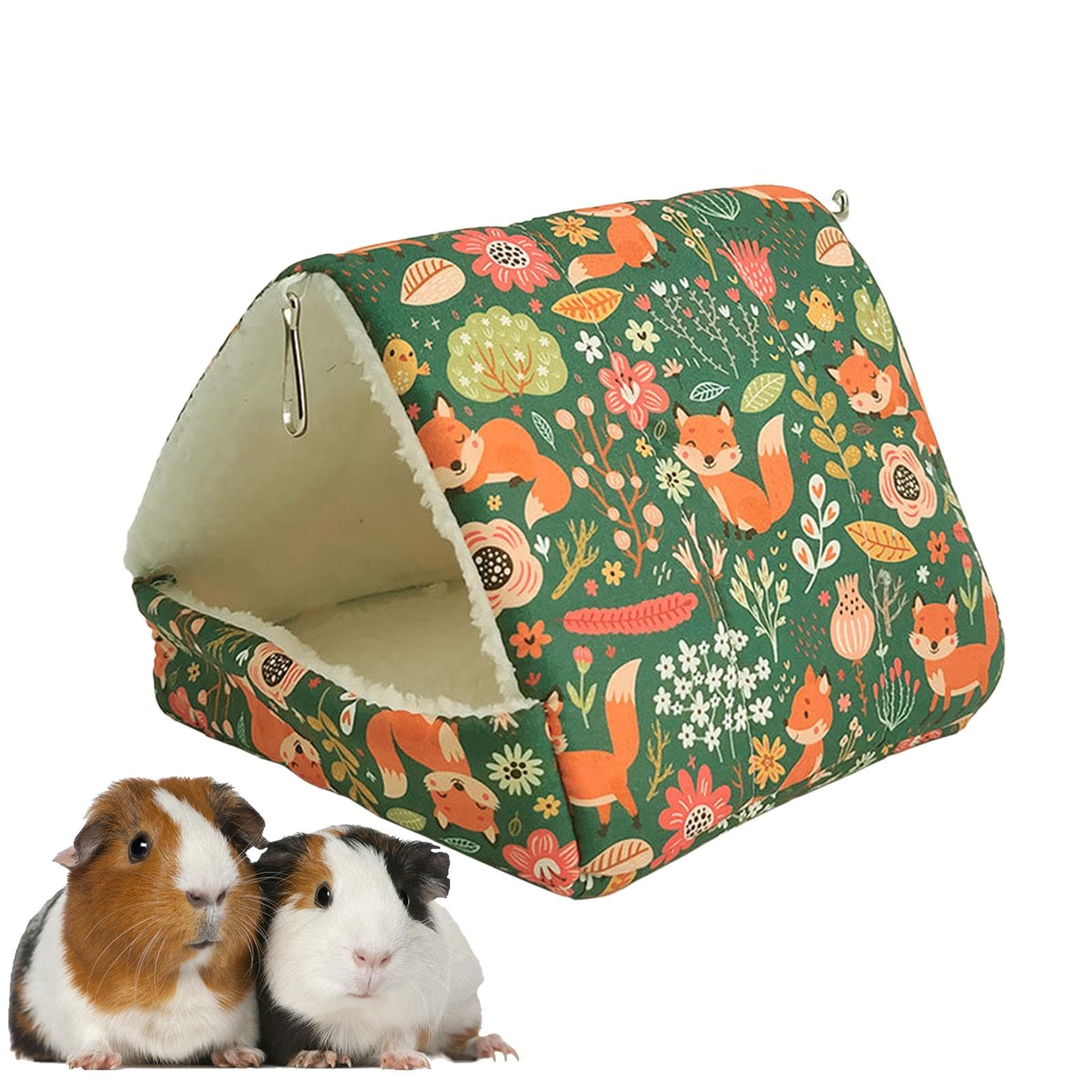 Guinea pi-g Bed And Hide Hammock Nest Hamster Ferret r-at Soft Warm Hamster Bed House Cave Nest Pet Bird Bed Toy For Small Animal Chinchilla Hedgehog Ferret