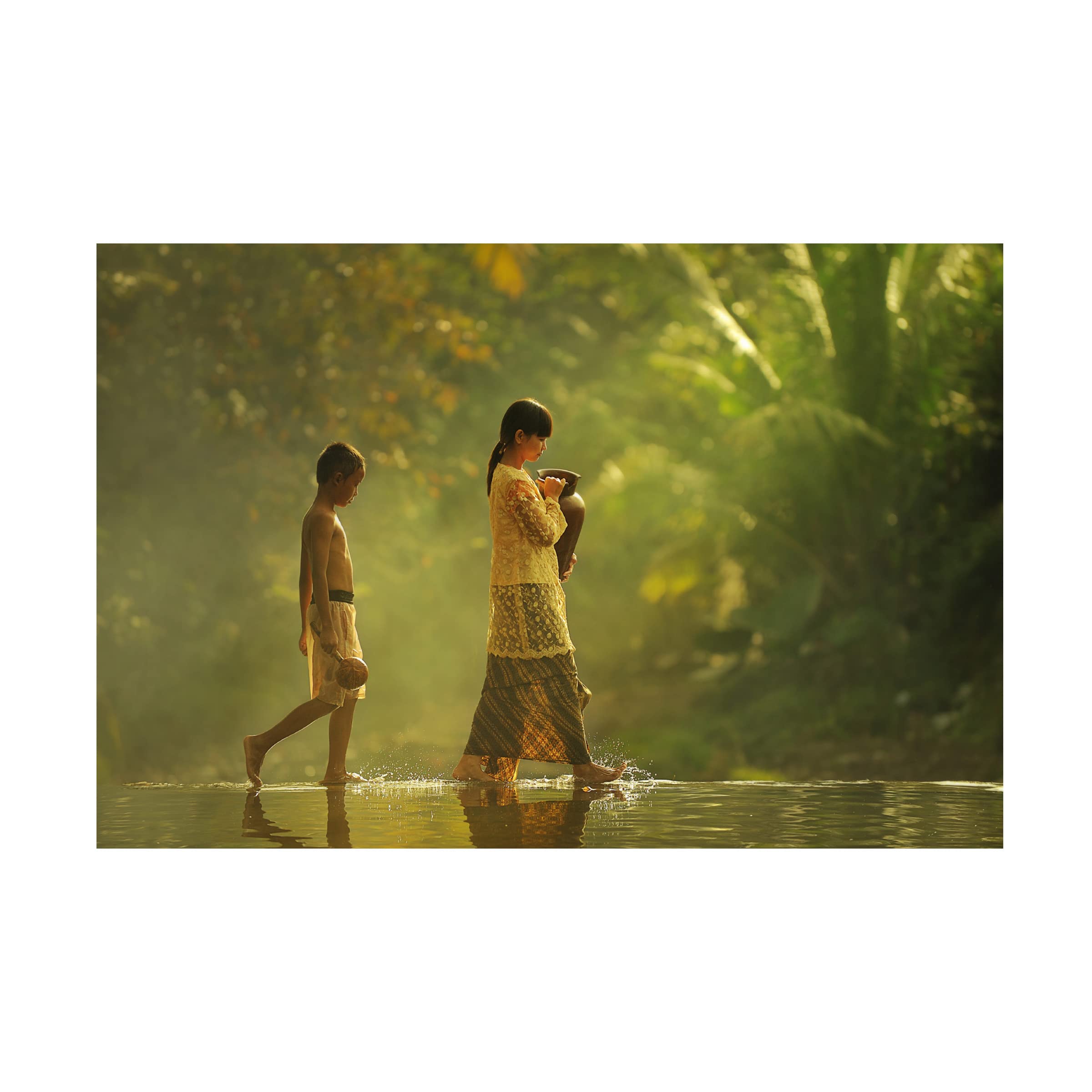 Trademark Fine Art 'Small Steps' Canvas Art by Vichaya