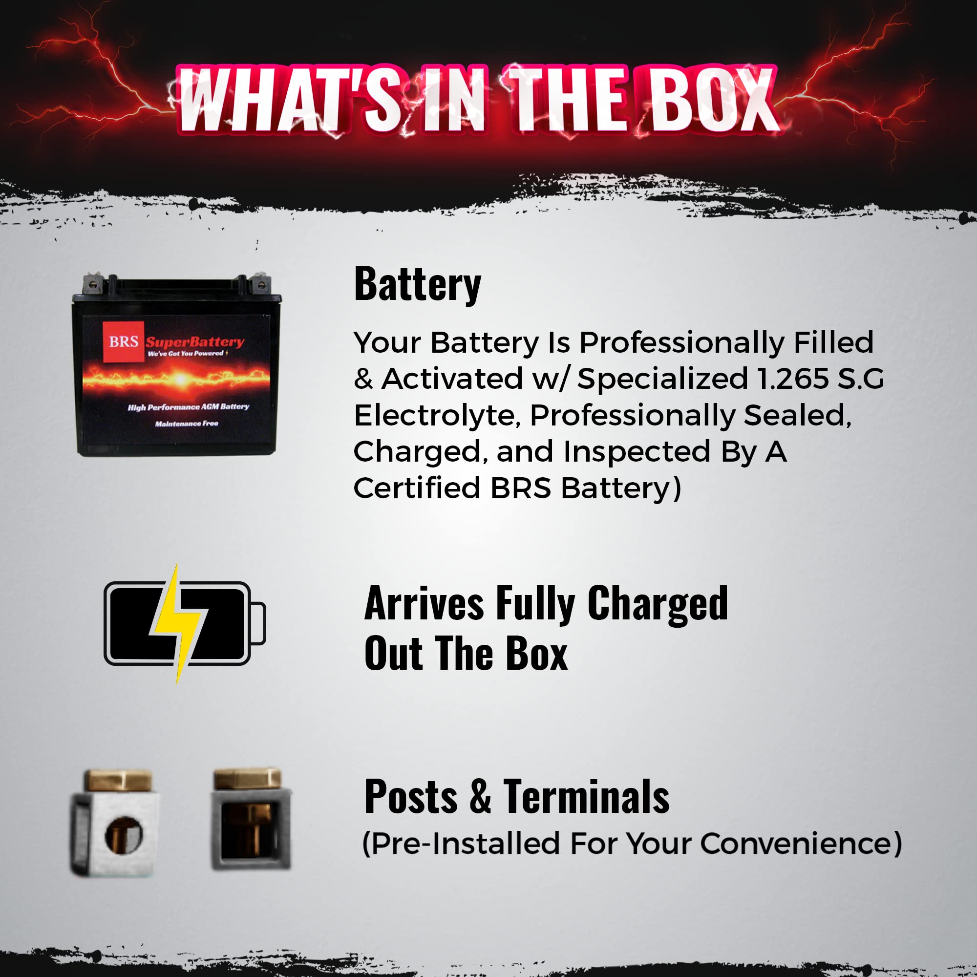 Batterie Moto YTX9-BS ChromeBattery - 12V 135 CCA, AGM Sans Entretien - Pour VTT, Scooter, Moto (compatible Honda, Yamaha…)