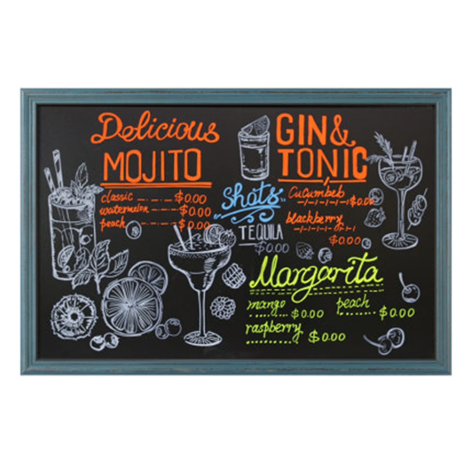 Amazon Co Jp 黒板 チョークボード 小さな黒板の執筆ボードの壁のステッカーぶら下がっている家の教えトレーニング子供の日のクラスの執筆ボード 学校 ウェディング バー レストラン 書店 カフェ インテリア サロン 飲食店 色 青 Size 30x45cm 文房具 オフィス用品