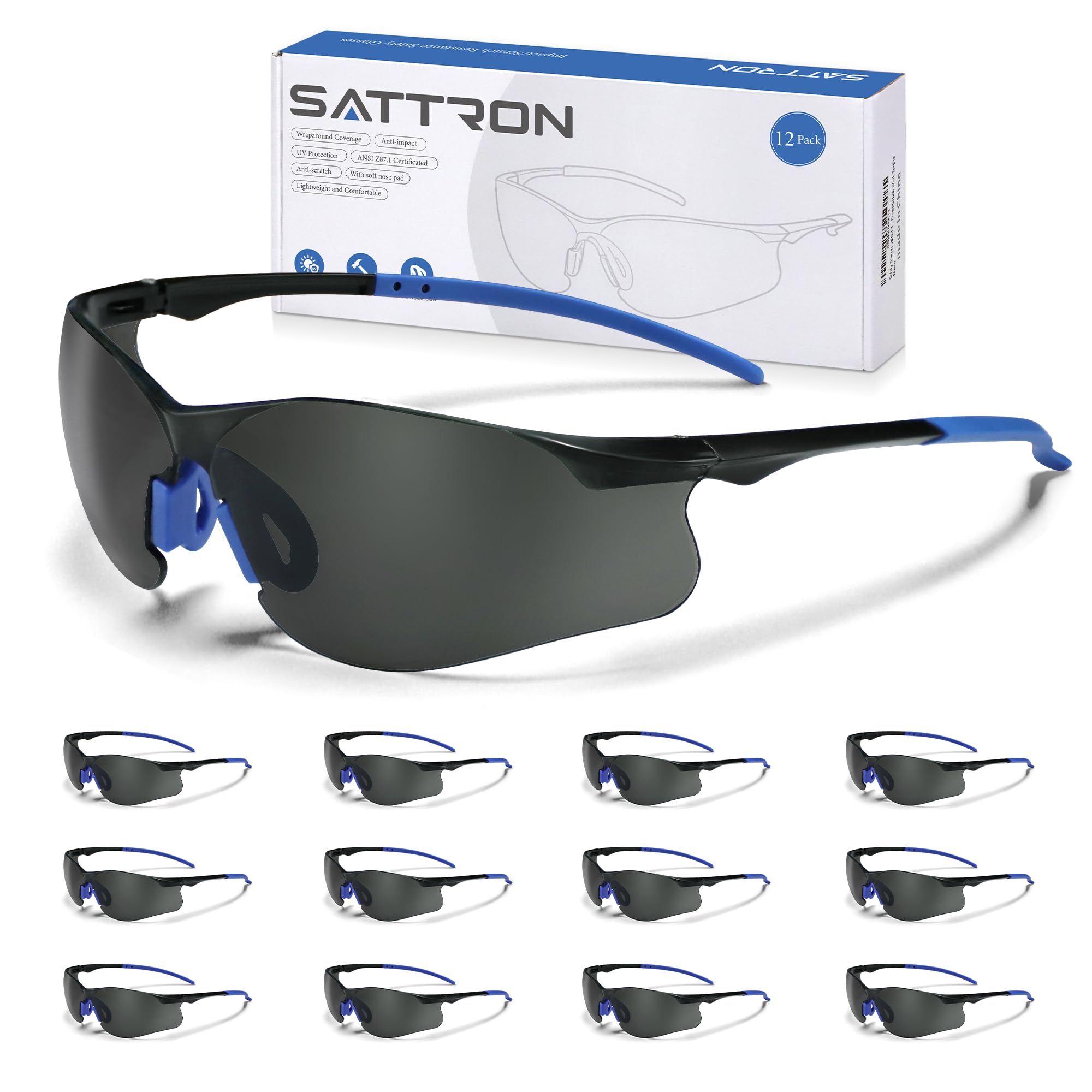 Clear Safety Glasses 3 Pack, Protective Eyewear UV Protection ANSI Z87.1, Safety Goggles Scratch & Impact Resistant, Eye Protection with Nose Pads for Men & Women Construction, Shooting, Lab Work — Amazon image 15