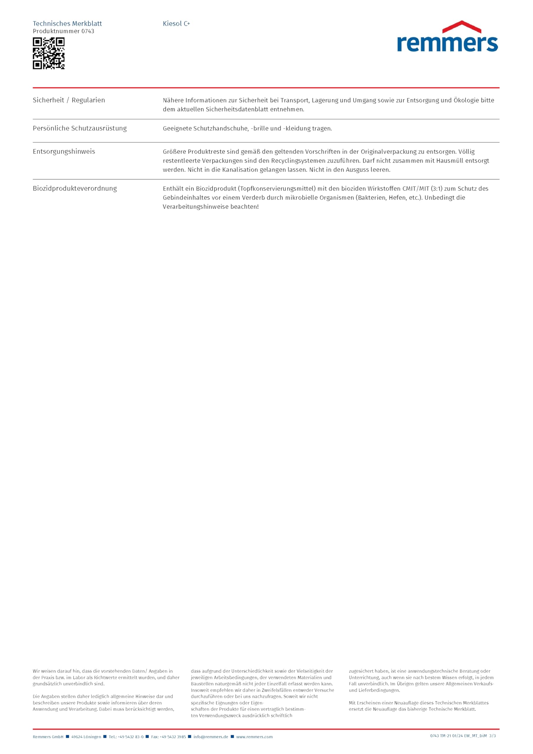 Remmers Kiesol C+ Silancreme Horizontalsperre Kellerabdichtung Mauerabdichtung 5 Liter - Silancreme für Horizontalsperren gegen aufsteigende Mauerwerksfeuchtigkeit, sehr gut penetrierend.