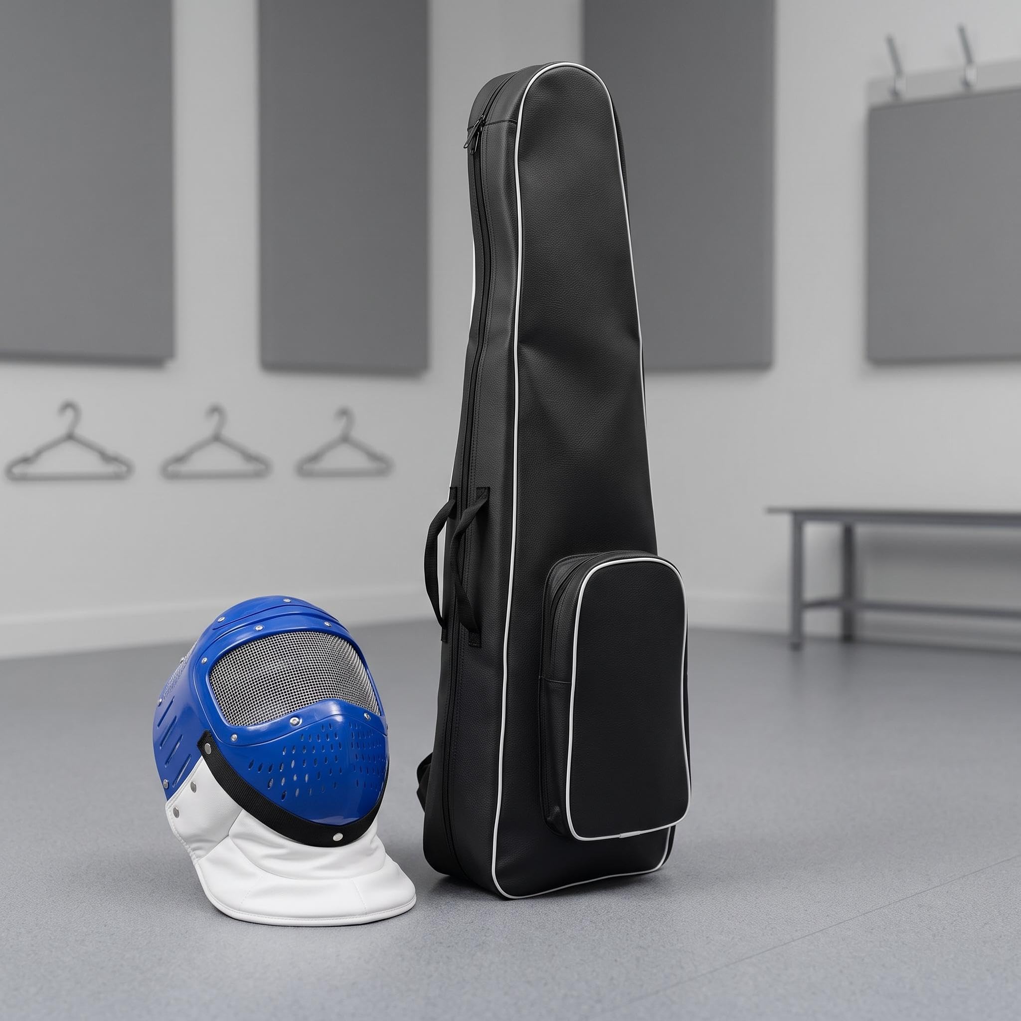 rockible Casco Da Scherma per Bambini, Leggero, Resistente Alle Forature, Attrezzatura per Allenamento per Bambini, Zaino, Resistente All'abrasione, Cinghi
