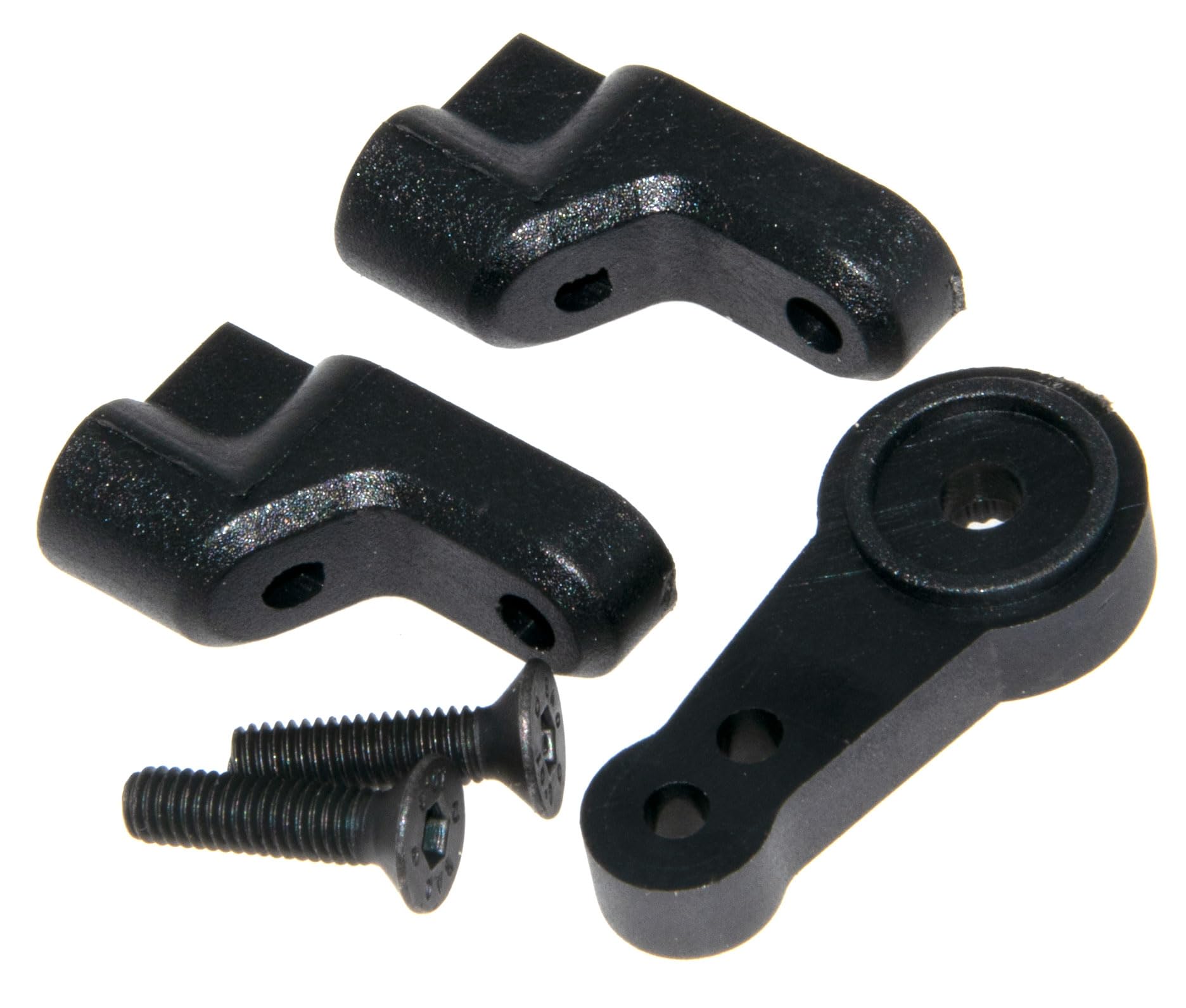 LJXSZ Servo Mount Compatible with JLB Racing Part Cheetah 1/10 Brushless Rc Car Upgrade EA1050 Plastic Accessory(Black)