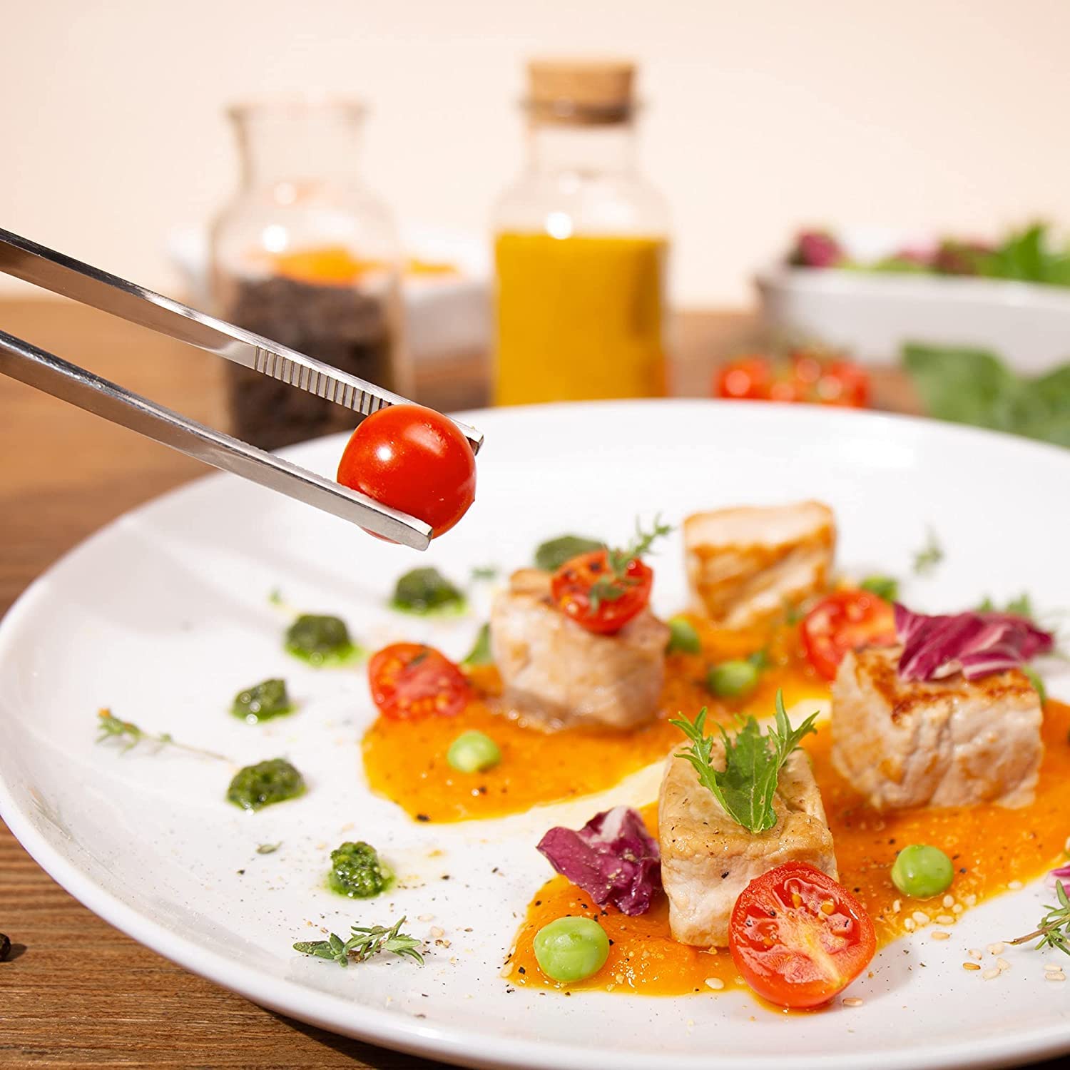 Pince Pour Barbecue - À Acier Inoxydable Poissons Frits Pain Viande