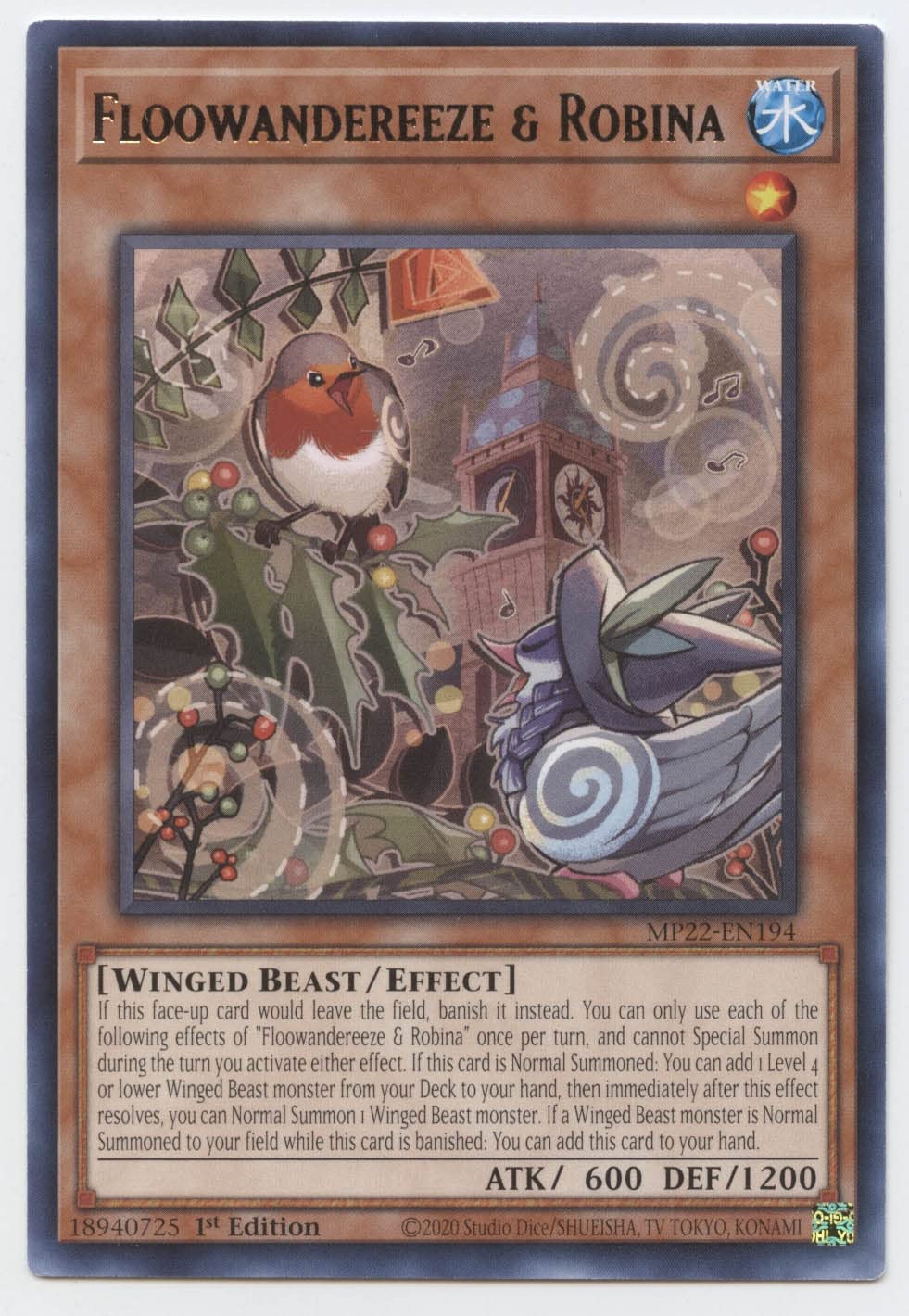 Amazon.com: Yu-Gi-Oh! Floowandereeze & Robina - MP22-EN194 - Rare