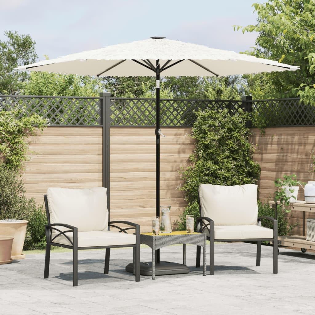 Parasol protection UV intégrale avec commande mécanique par manivelle rotative