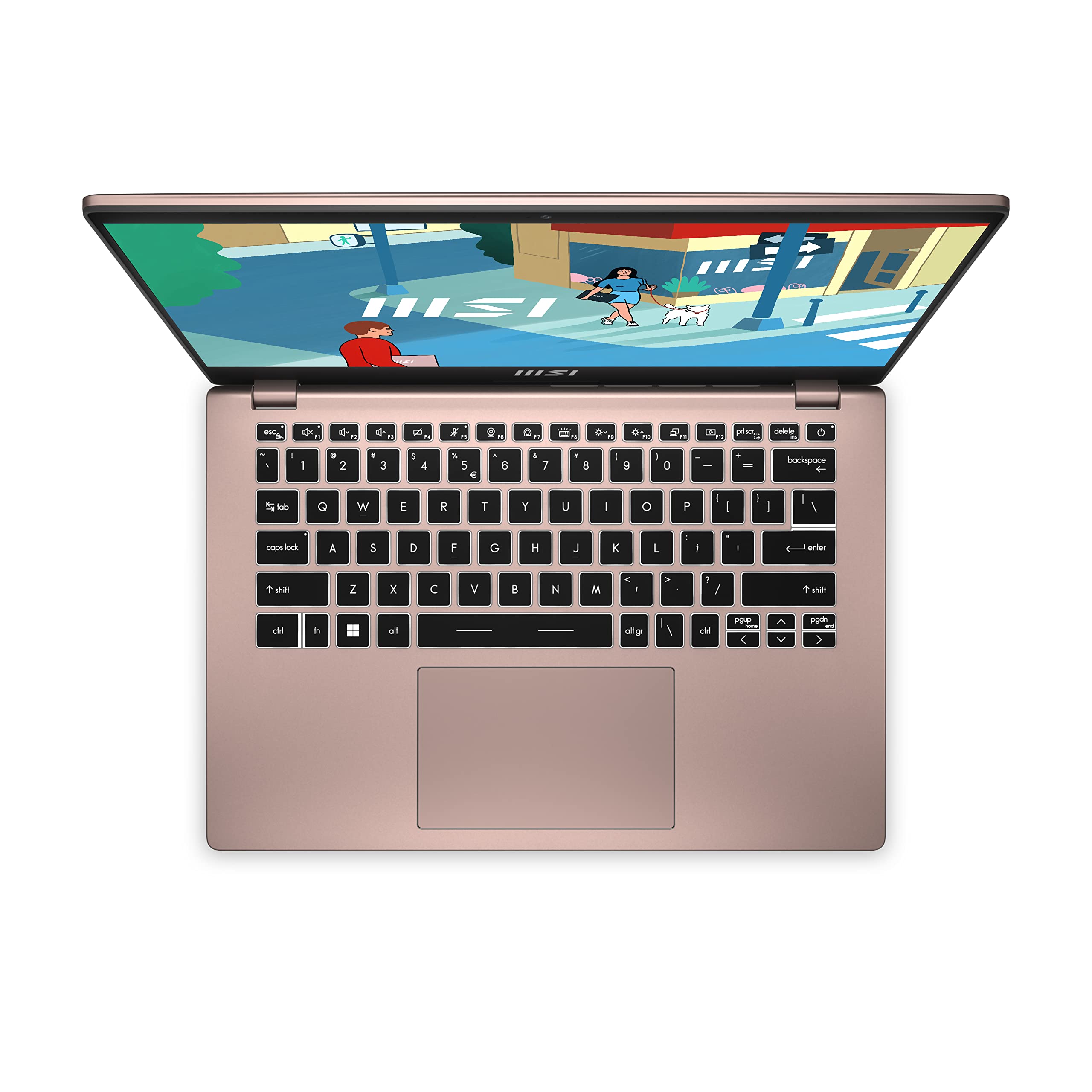 msi Modern 14 C13M-696IT, Notebook 14" Full-HD 60Hz, Intel i5-1335U, Intel Iris Xe, 8GB RAM DDR4, 512GB SSD M.2 PCIe 3, Win 11 Home [Layout e Garanzia ITA] Rosa