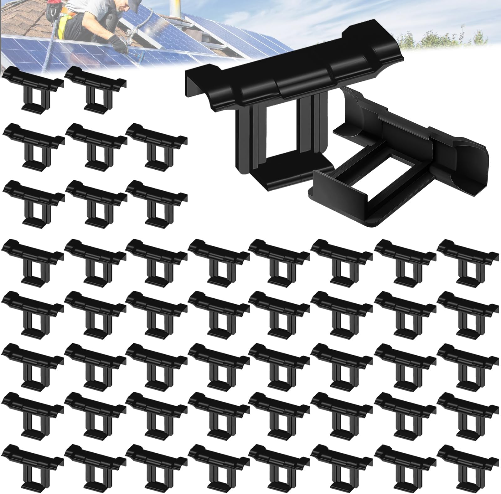 Solarpanel-Entwässerung Klemmen PV-Modul Wasser Leitungs Klemmen 30mm 35mm Autom