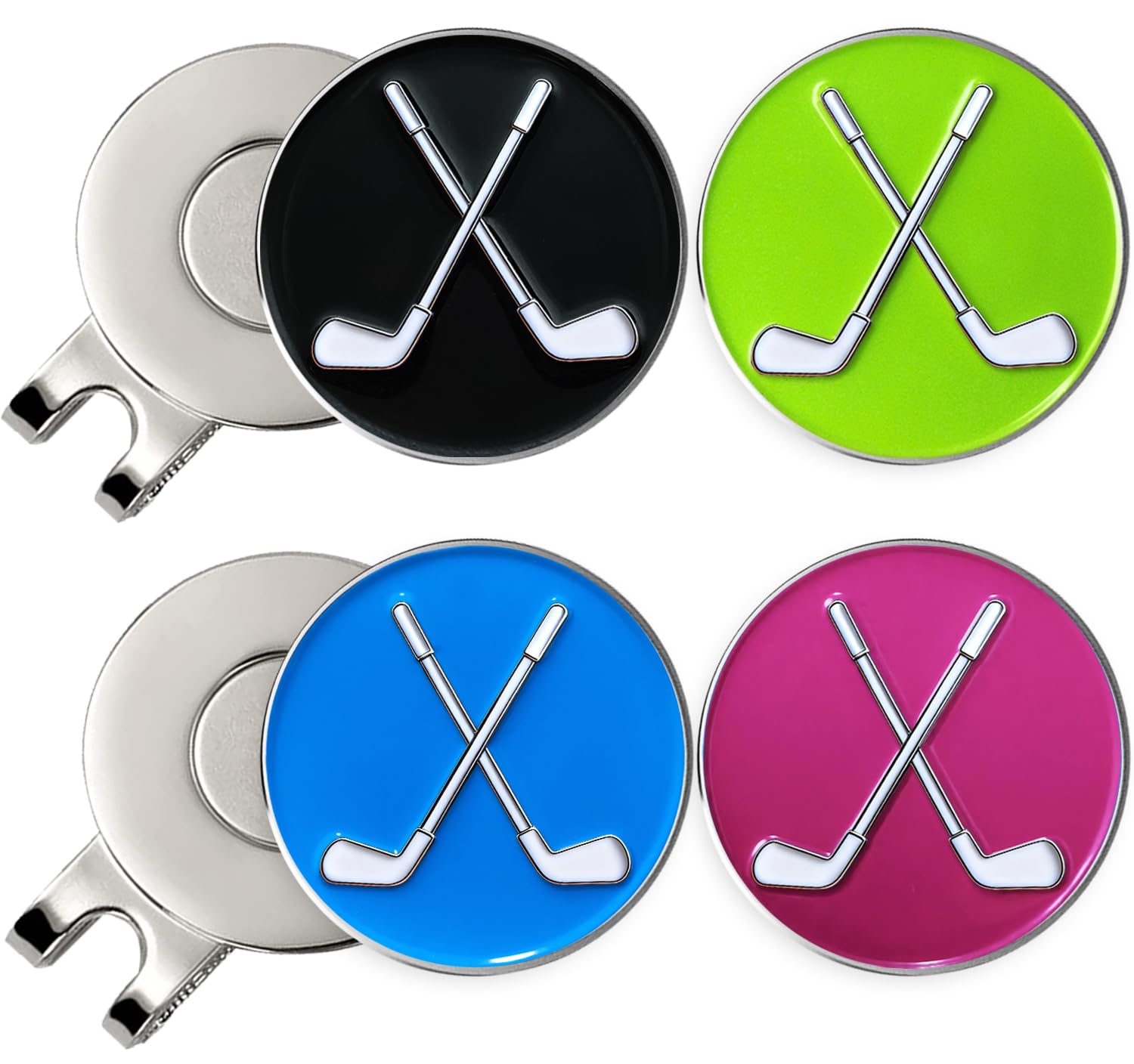 Adhere Golf Ball Markers Personlized Logo Enamel with A Strong Magnetic Hat Clips A Premium Golf Gifts for Golfer