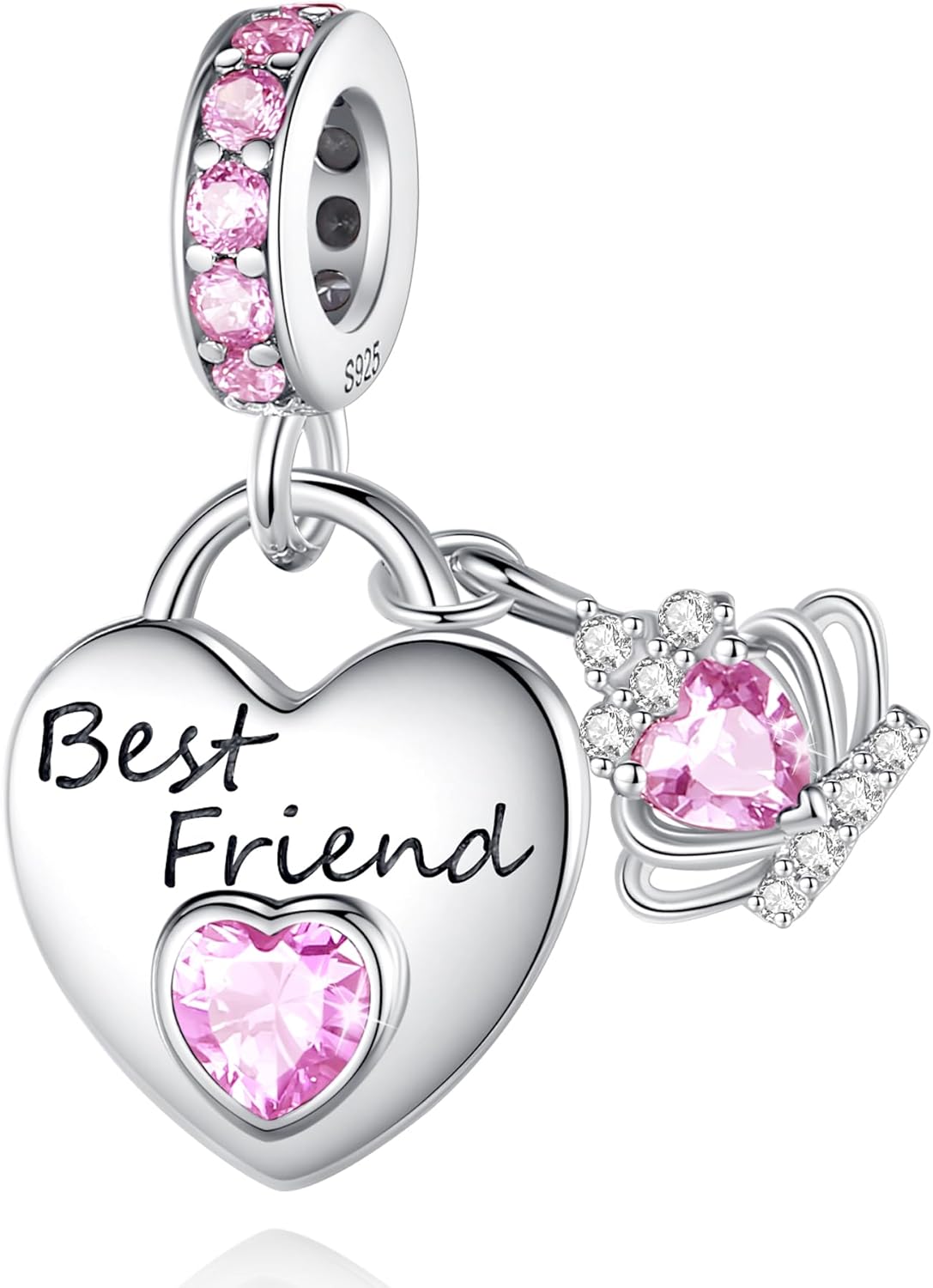 Family Charms for Charms Bracelet: 925 Sterling Silver Heart Dangle Charms for Bracelets and Necklaces, Birthday Mother's Day Christmas Jewelry Gifts For Women.