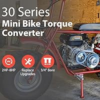 Vista 2 de Convertidor de par 212CC 6.5 HP 3/4" Go Kart Mini Bike Comet Clutch 10T 40/41 y 12T 35 Cadena Depredador Driver Juego de reemplazo - Serie 30