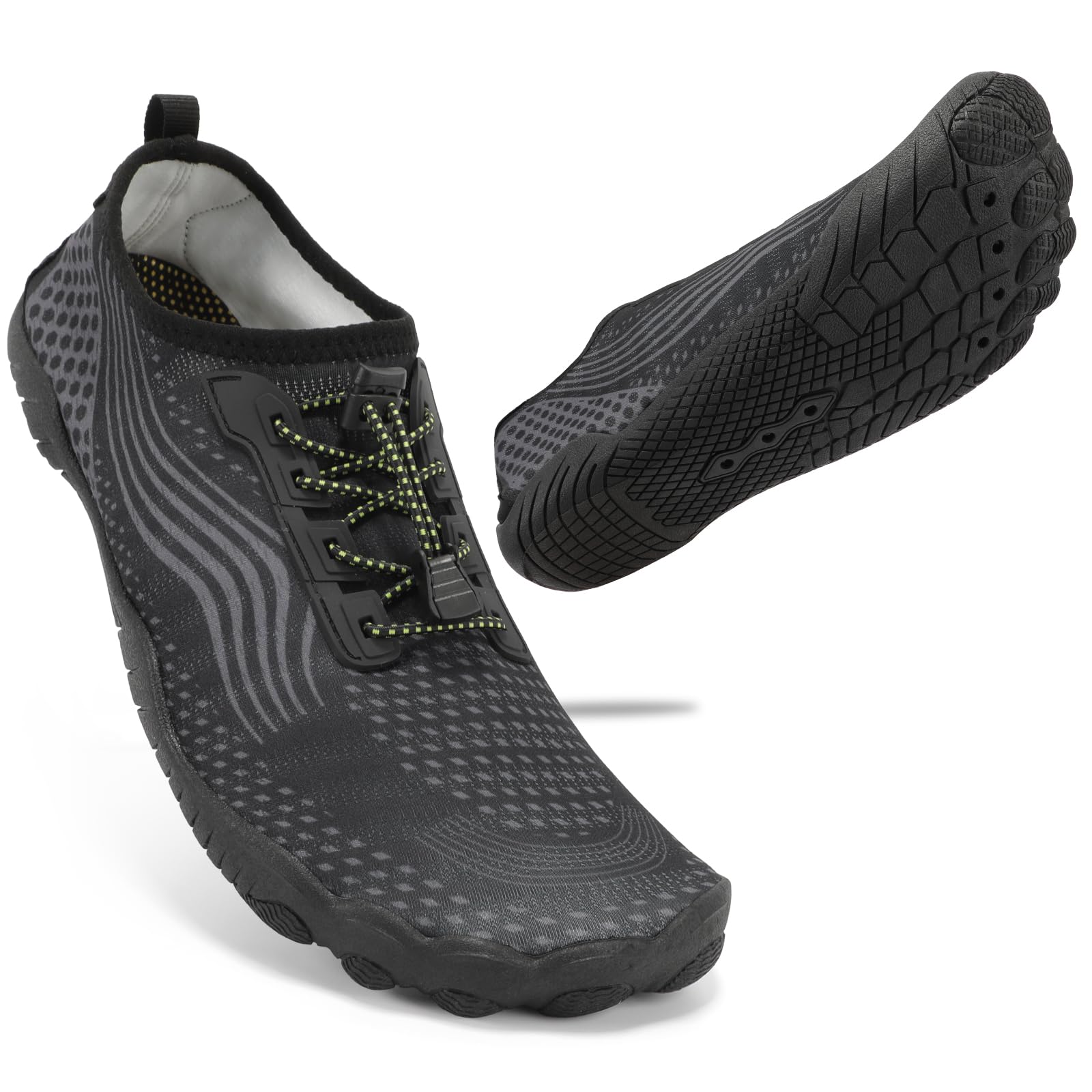 ZHR Badeschuhe Herren Damen rutschfest Barfußschuhe Leicht Schnell Trocknend Wasserschuhe Schwimmschuhe Strandschuhe Unisex EU 35-47