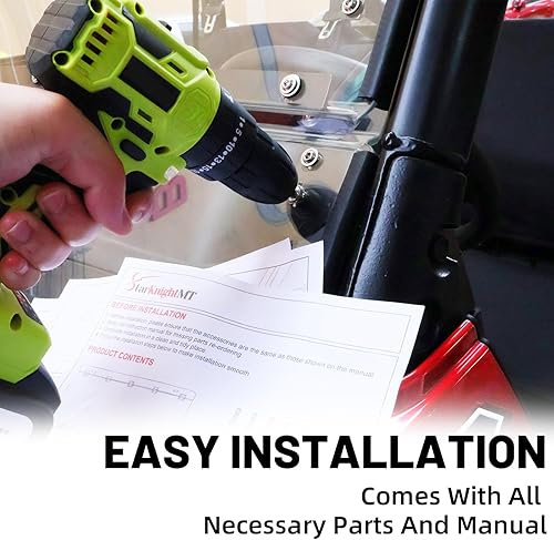 Miniatura 7 de StarknightMT Ranger XP 1000 - Parabrisas abatible, parabrisas delantero completo compatible con Polaris Ranger XP 1000Crew XP 1000 2017-2026, Ranger