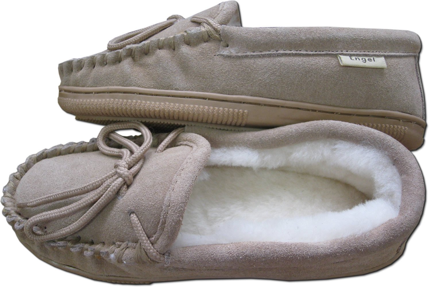 Reissner Lammfelle geschlossener Hausschuh Moccasin Veloursleder