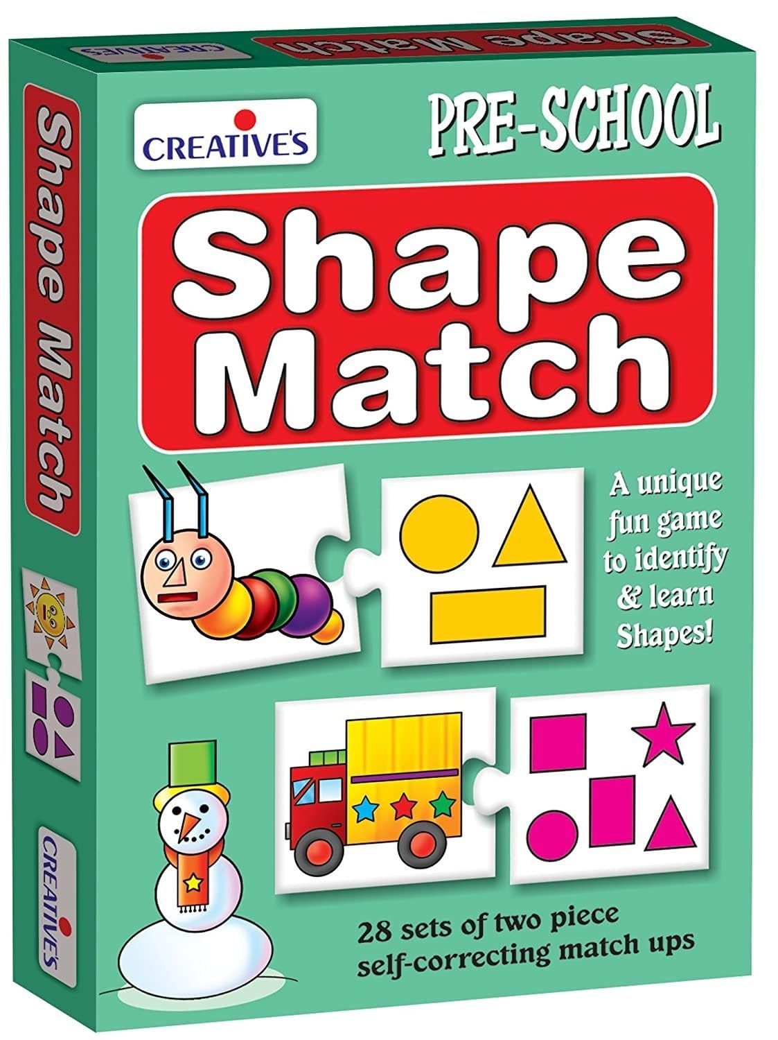 Creative Educational Aids P. Ltd. Kid Shape Match Puzzle (Multi-Color, 56 Pieces) (B009311S3U) Amazon Price History, Amazon Price Tracker