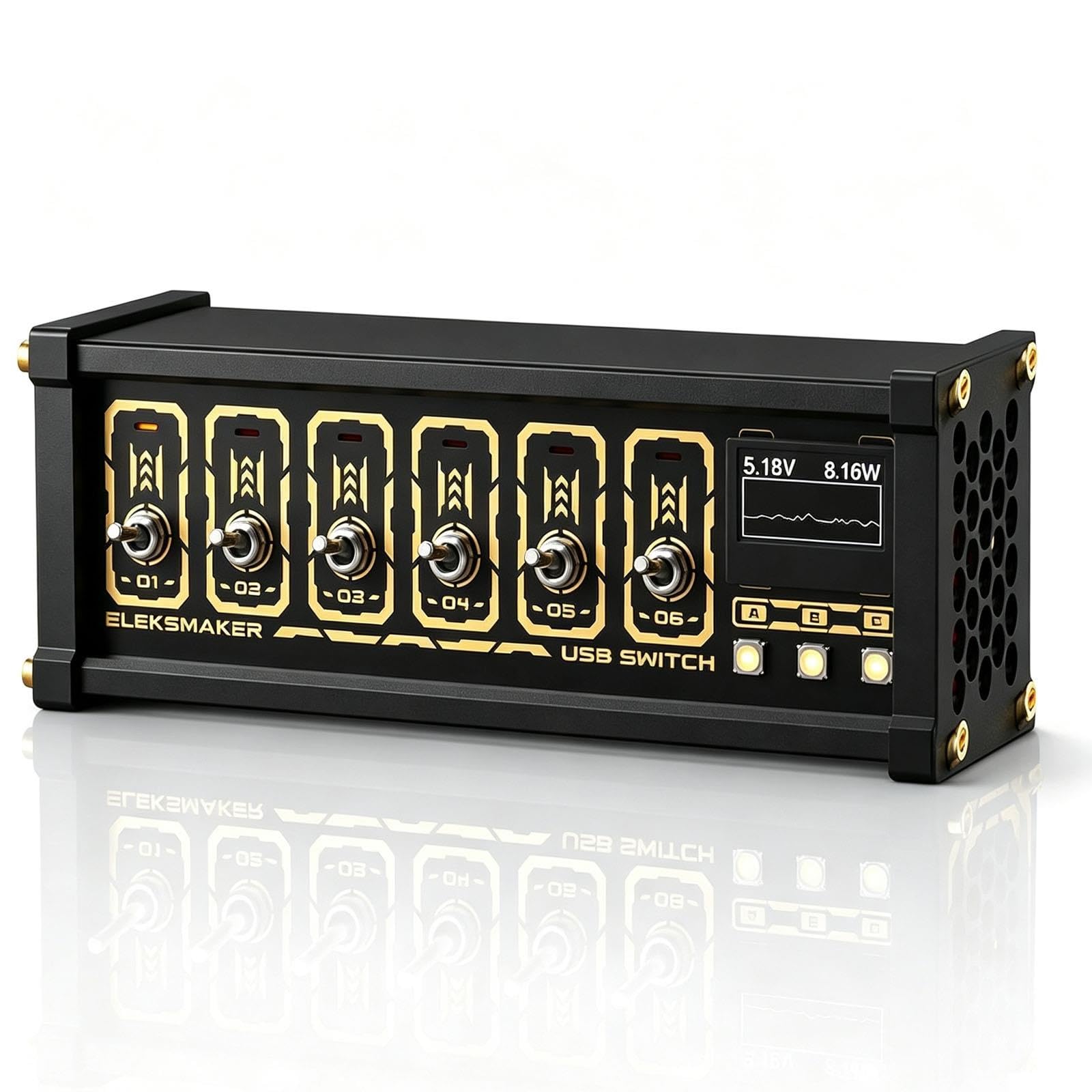 Divisor USB 6 Puertos, Conmutador USB 6 Puertos, Concentrador Datos 4 USB