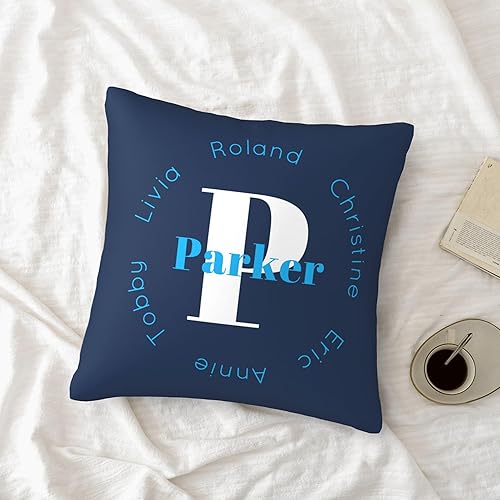 Miniatura 2 de Funda de almohada personalizada con nombre de familia, funda de almohada personalizada con nombre de familia, regalo de hija, hijo para mamá, papá