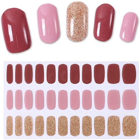 Amazon Finome フィノミー ジェルネイルシール 硬化 33枚セット ボルドー ネイルシール ジェル ネイルステッカー Y2 ケイ ララ シール ステッカー 通販