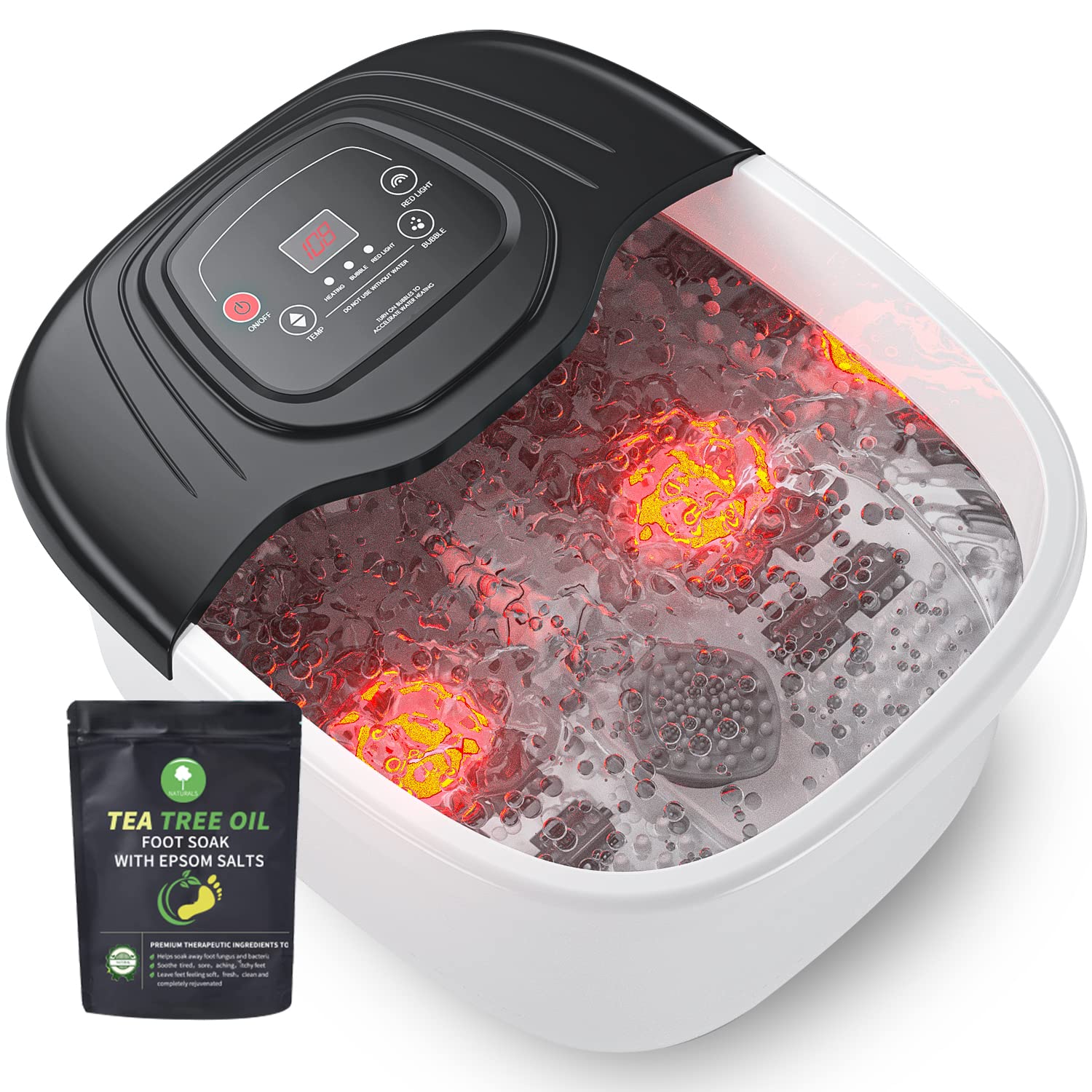 RIGHTMELL Foot Spa Bath Massager with Heat