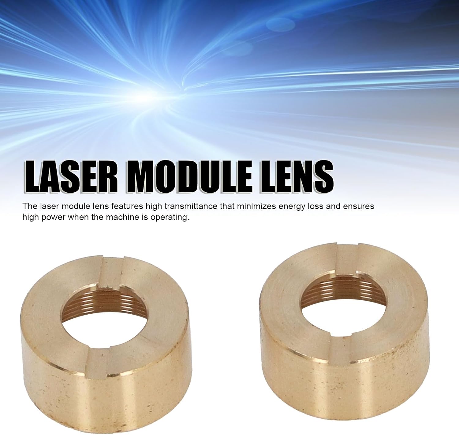 2-Pack Lens for TS2 20W Engraving Machine Industrial Lens Kit with Anti-Smoke Coating High Transmittance