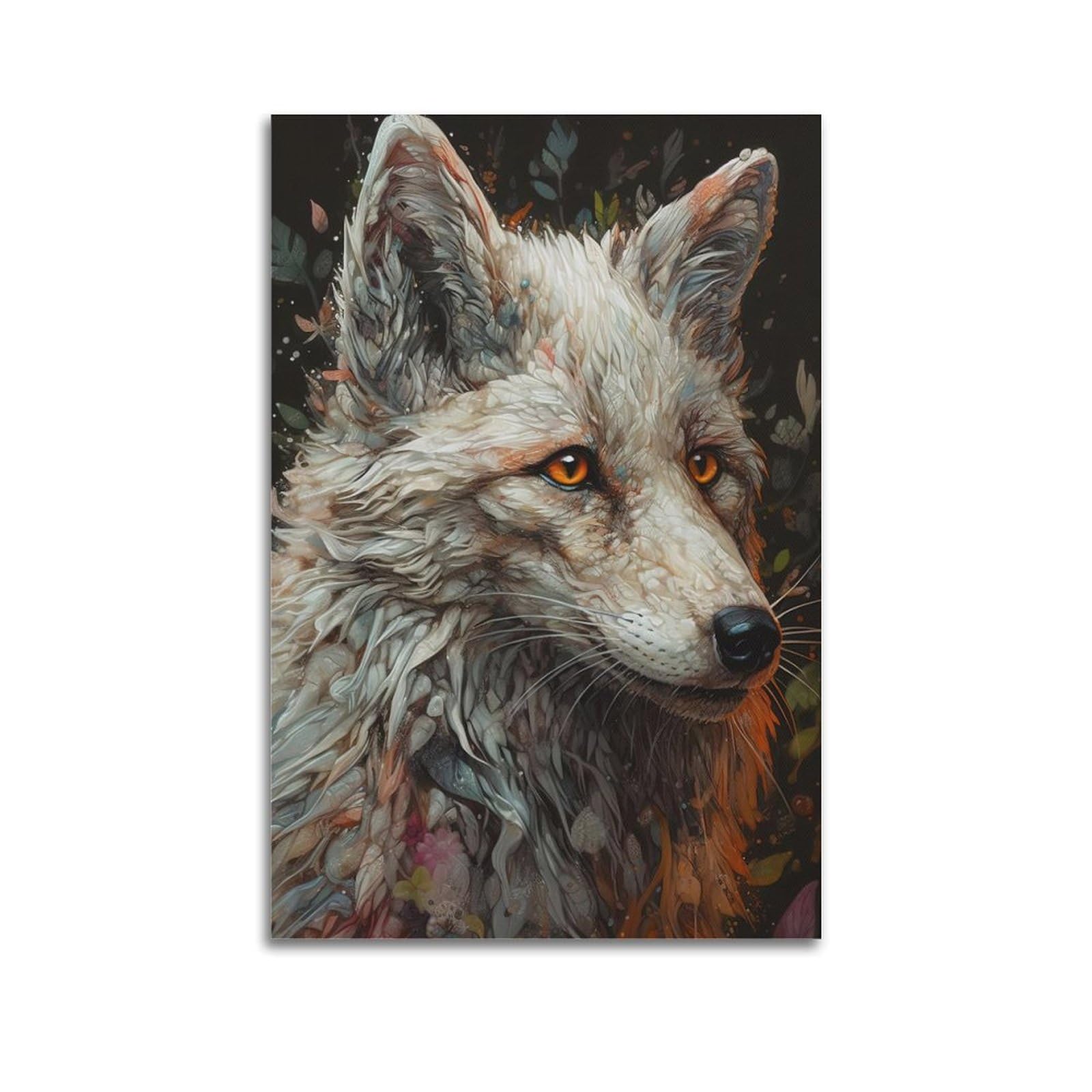 ZSZWHJ Animal Poster Arctic Wolves Poster Decorative Painting Canvas Wall Posters And Art Picture Print Modern Family Bedroom Decor Posters 20x30inch(50x75cm)