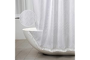 White Boho Shower Curtain - Embrace Tranquility