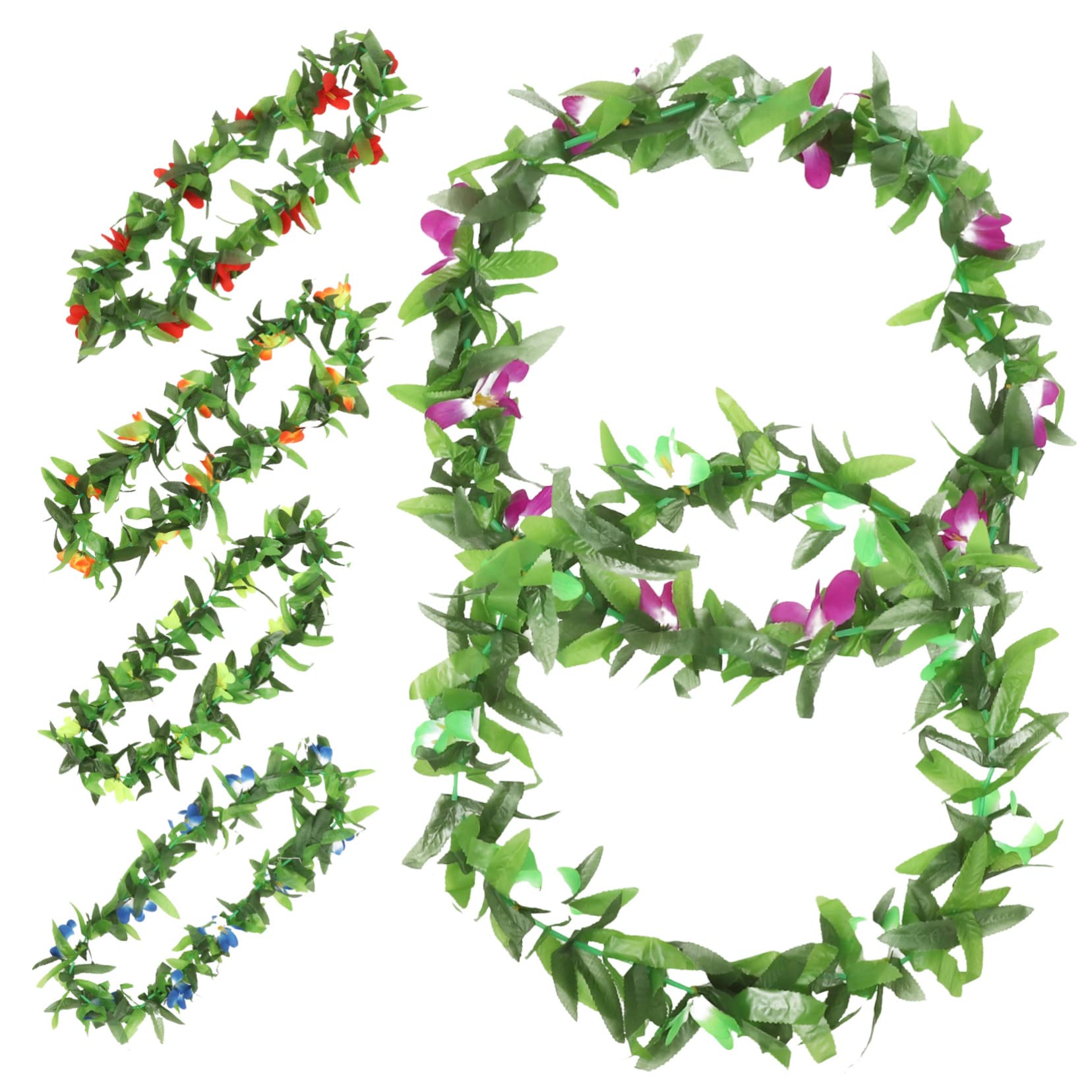 PRETYZOOM 18 STK Hawaiianische Lei Künstliche Blumengirlande hawaiianische Blumenkette blumengirlande künstlich Mottoparty Hawaii hawaiianischer lei für Erwachsene Leis-Ornament