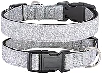 Vista 9 de TDTOK Collar Básico Brillante para Perro, Collar para Perro Cómodo y Duradero para Perros Pequeños, Medianos y Grandes con Hebilla de Plástico