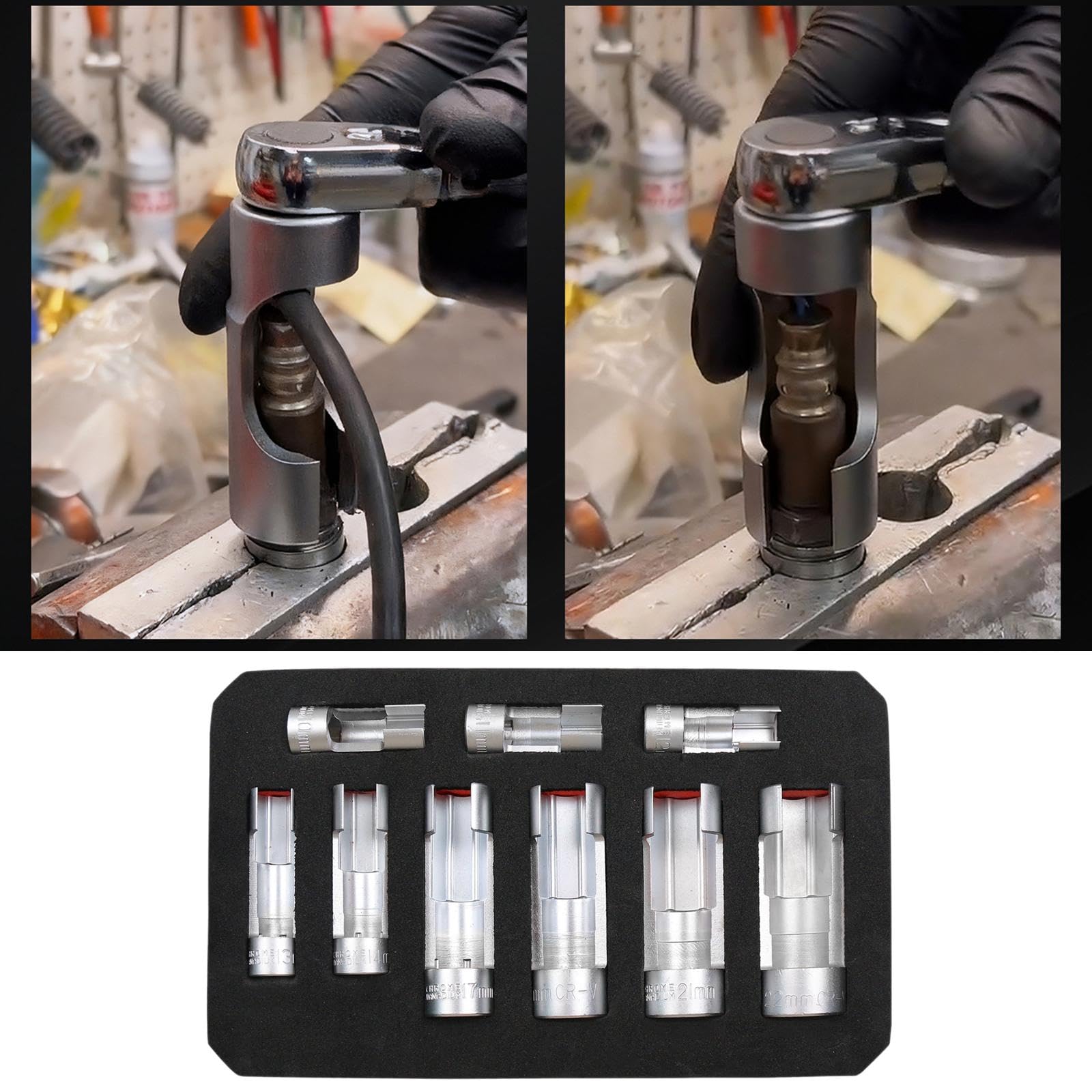 Jeu de Clés à Pipe, à Fente Ouverte, Robustes, pour Garage, Accessoires Professionnels Portables