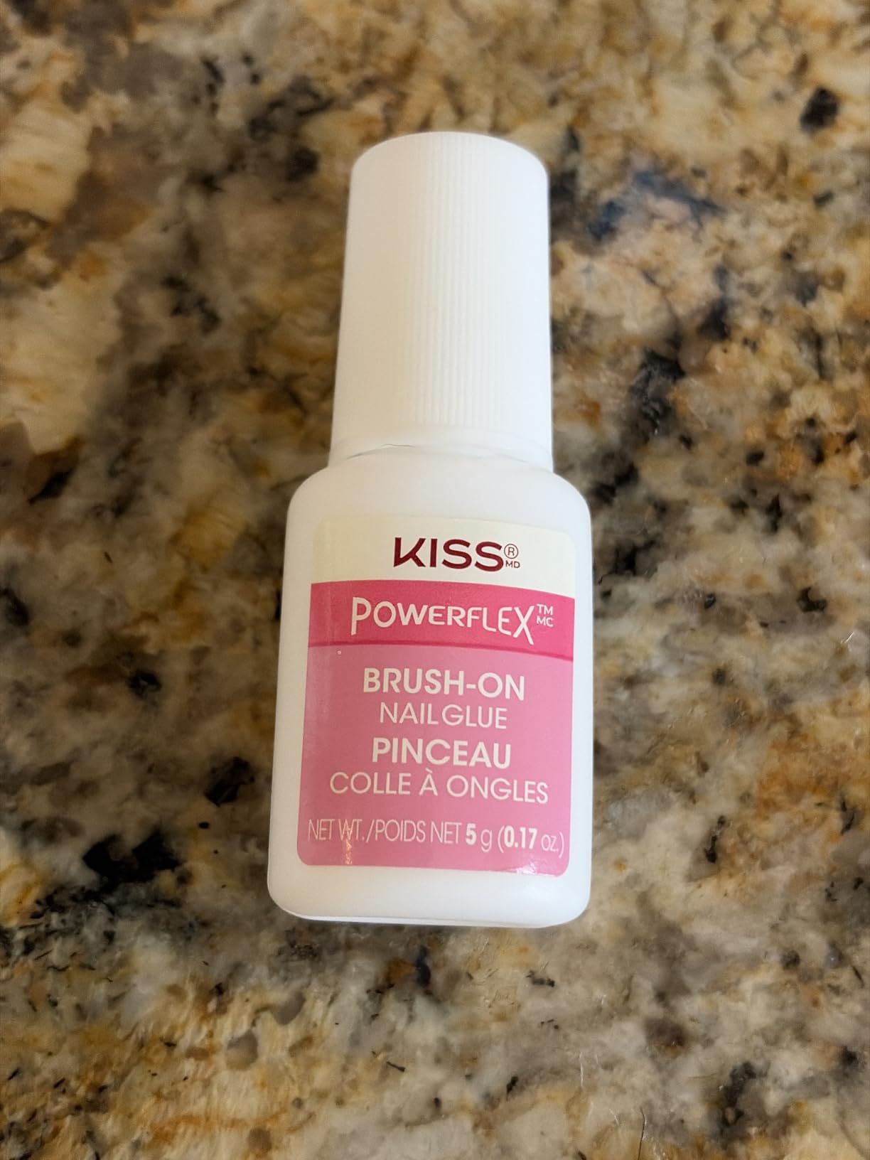 Kiss Powerflex, Nail Glue for Press On Nails, Nail Bond, Includes 5g Brush-on Glue