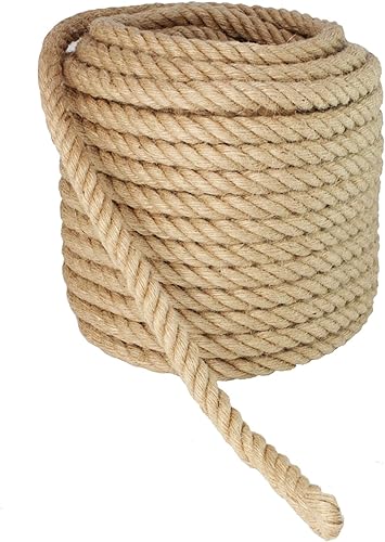 Miniatura 2 de Cuerda de Manila de 12 pulgada x 100 pies, cuerda de manila trenzada para paisajismo, manualidades, deportes, marina, proyectos y amarres