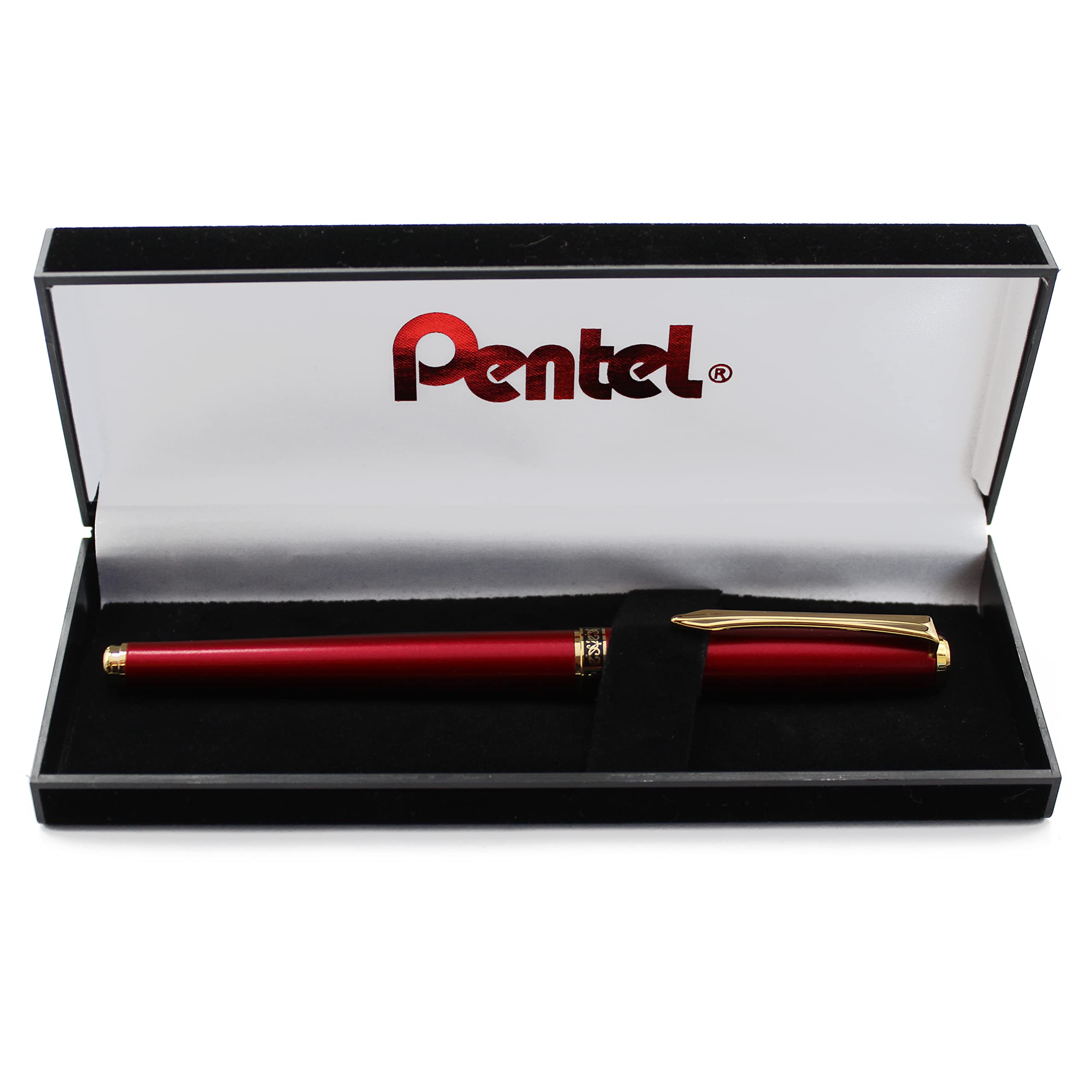 Pentel Sterling Fountain Pen F700BM-AK Garnet Red Barrel with Black Ink  Comes in Gift Box