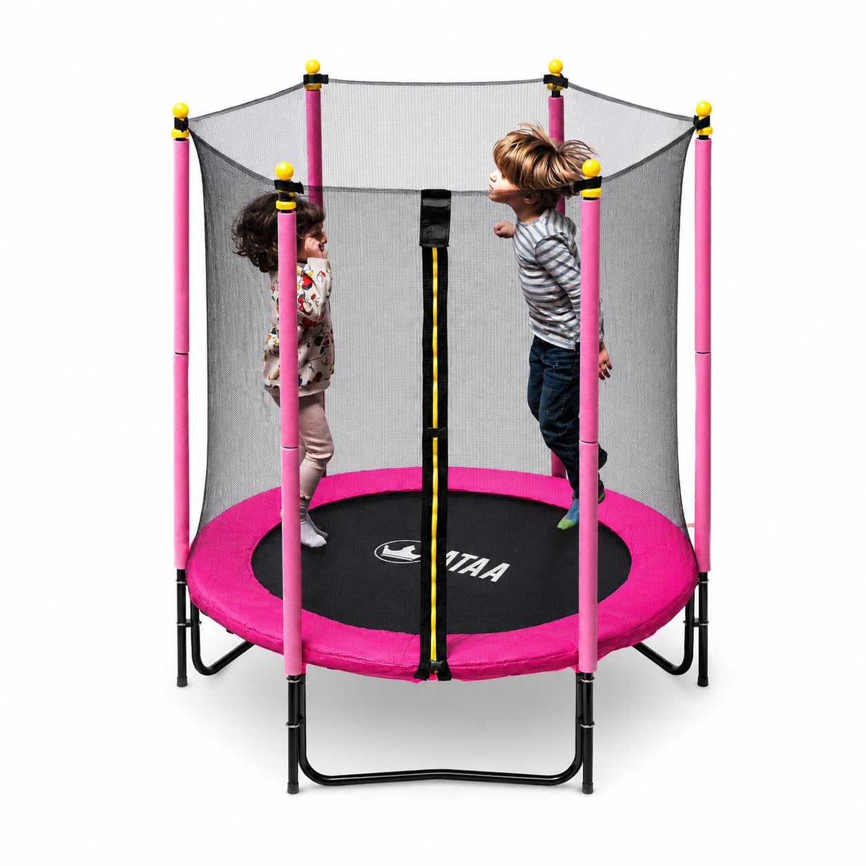 Cama elástica para niños ATAA 140cm Plus – Red Cremallera, Acolchados