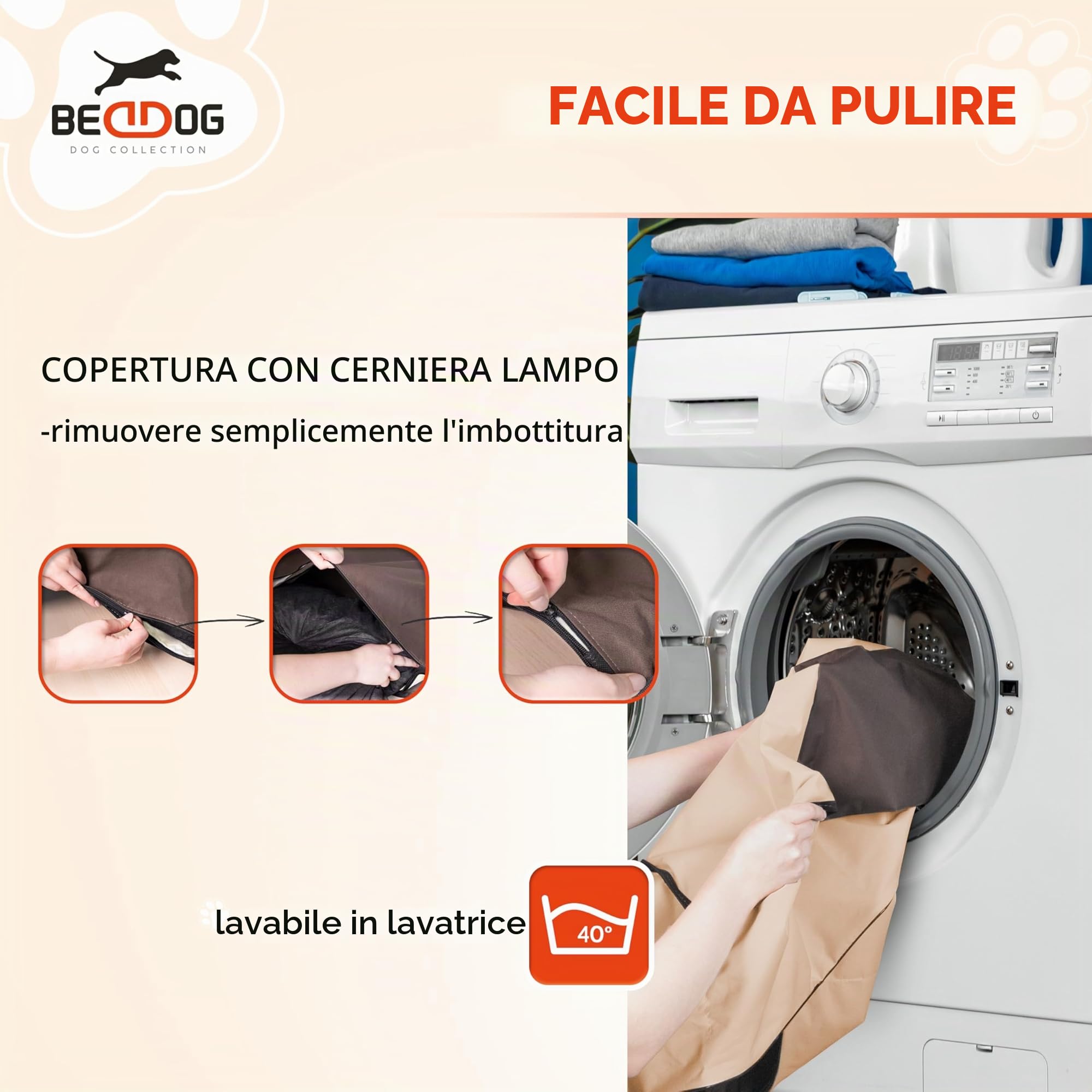 BedDog® Letto per Cane/Gatto Cuccia Teddy S Fino a XXXL, 14 Colori a Scelta, Cuscino per Cane, Divano per Cane, Cestino per Cane, Misura XXL, Bordeaux/Grigio