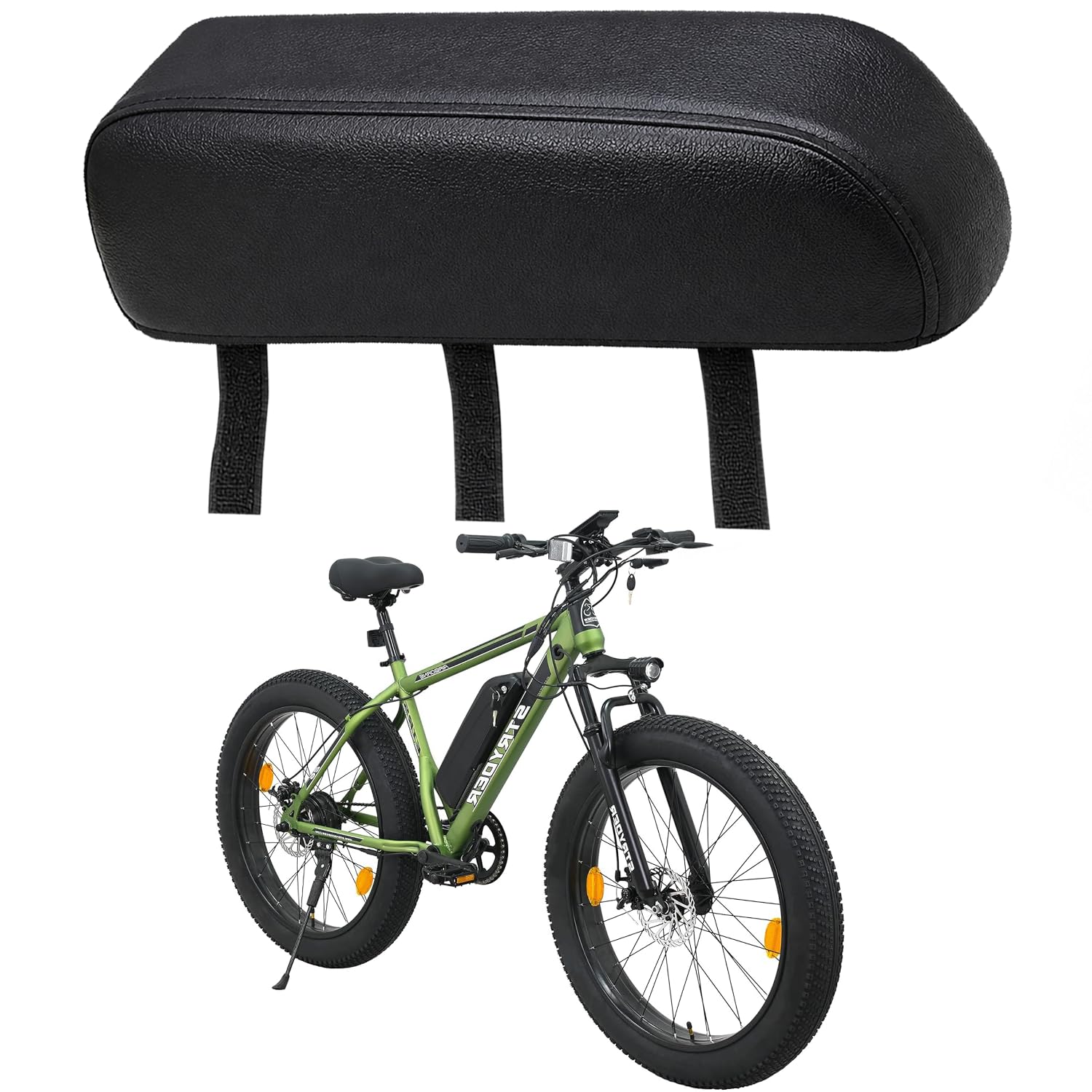 ak deziner ® e-bike protective, electric bicycle li-ion waterproof dustproof anti mud cover (black). battery box not included - its just rexine cover