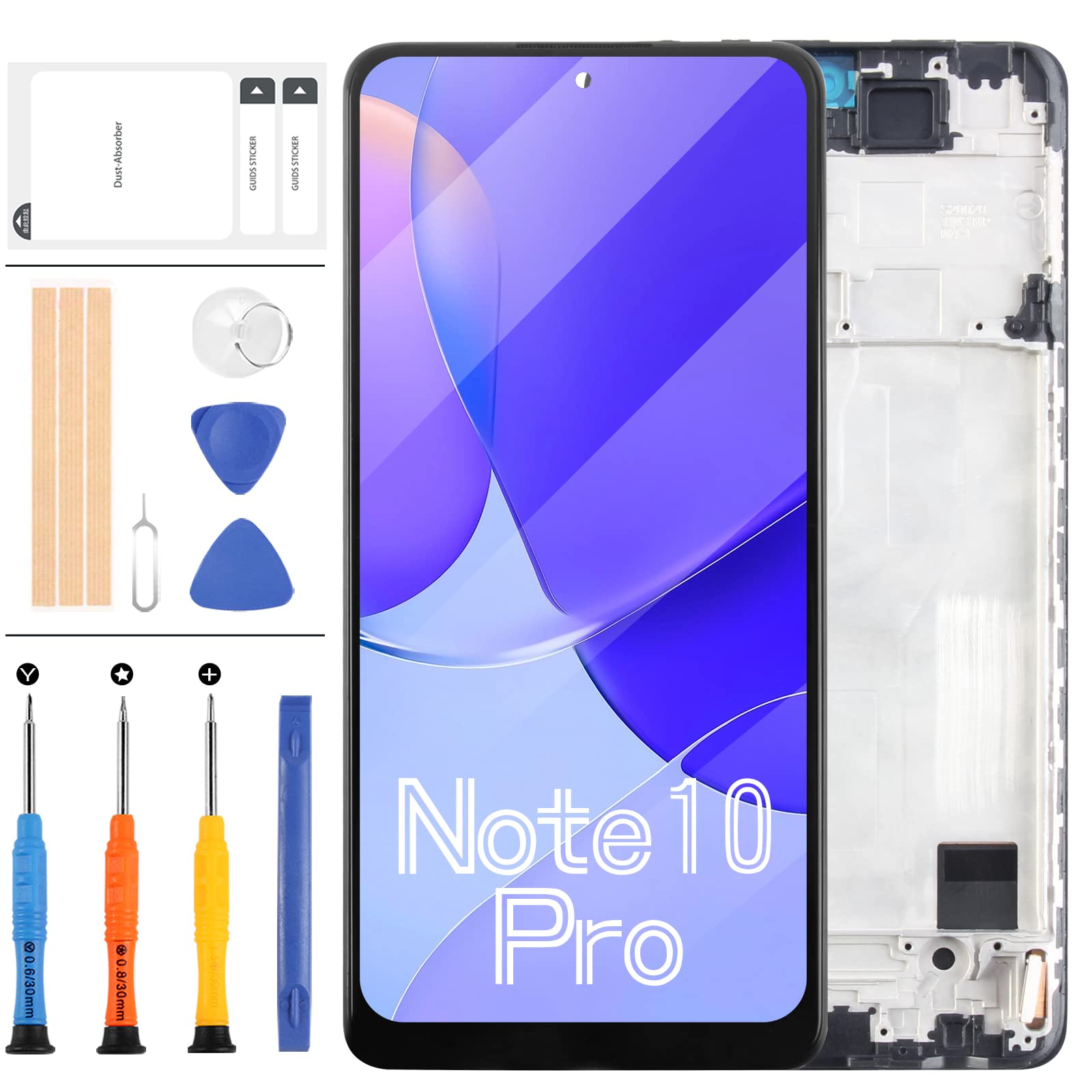 LCD DISPLAY XIAOMI REDMI NOTE 10 4G / NOTE 10S M2101K7BNY SERVICE NO FRAME - Foto 10