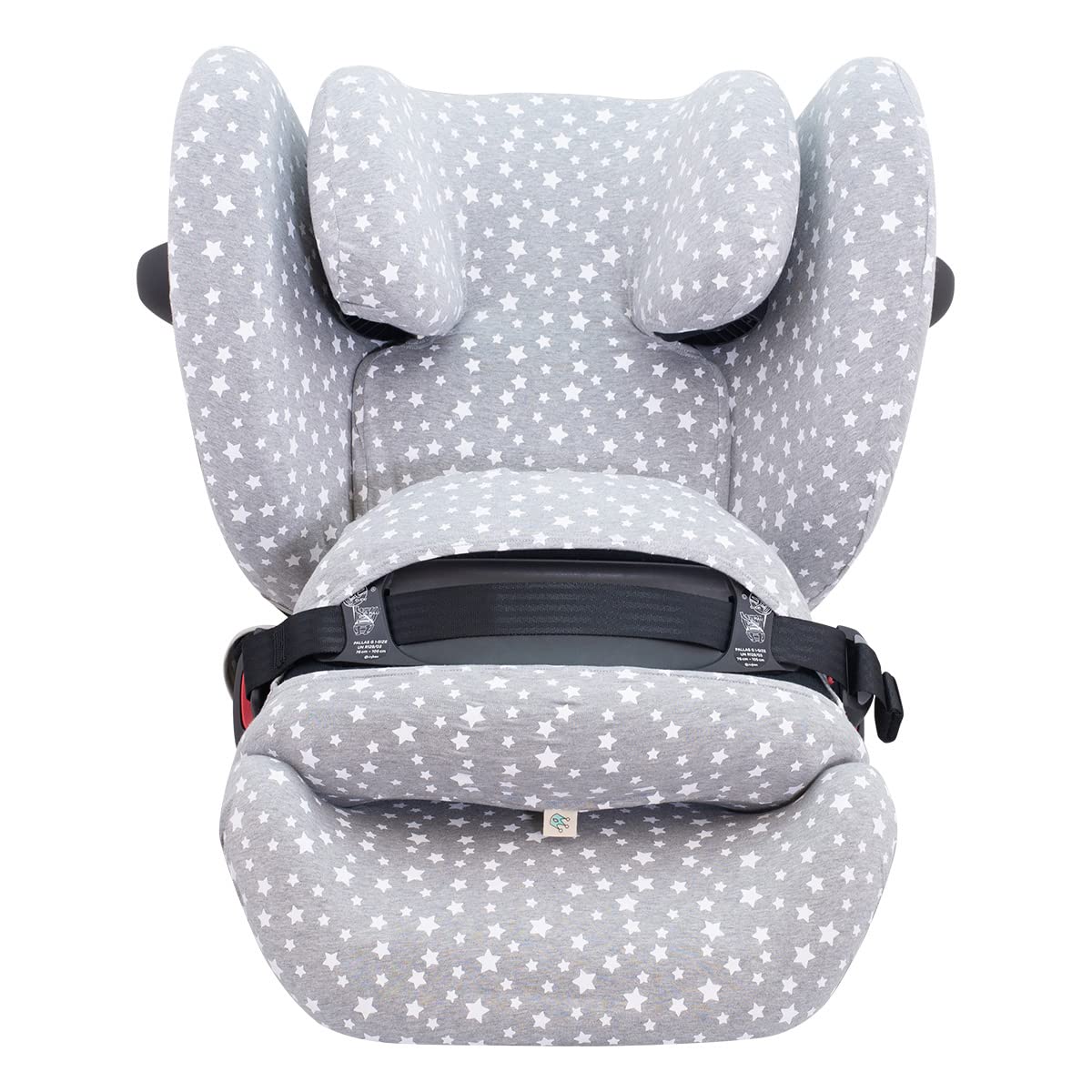 JYOKO KIDS Rivestimento per seggiolino auto in cotone compatibile con Cybex Pallas G I-SIZE (Fodera, WHITE STAR) - 1