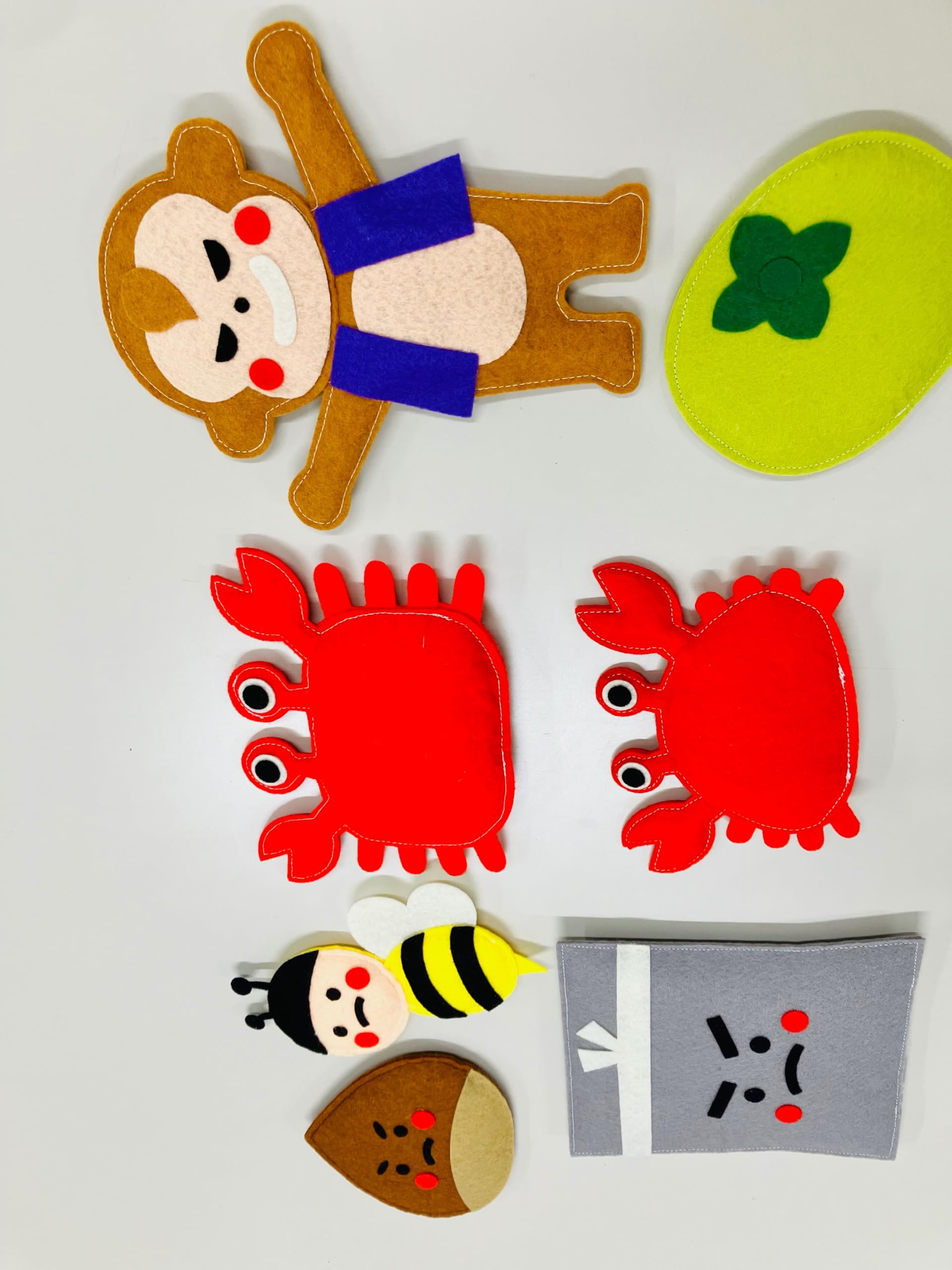 Amazon.co.jp: [てくてくも] おはなしエプロン® さるかに合戦 さるかに  