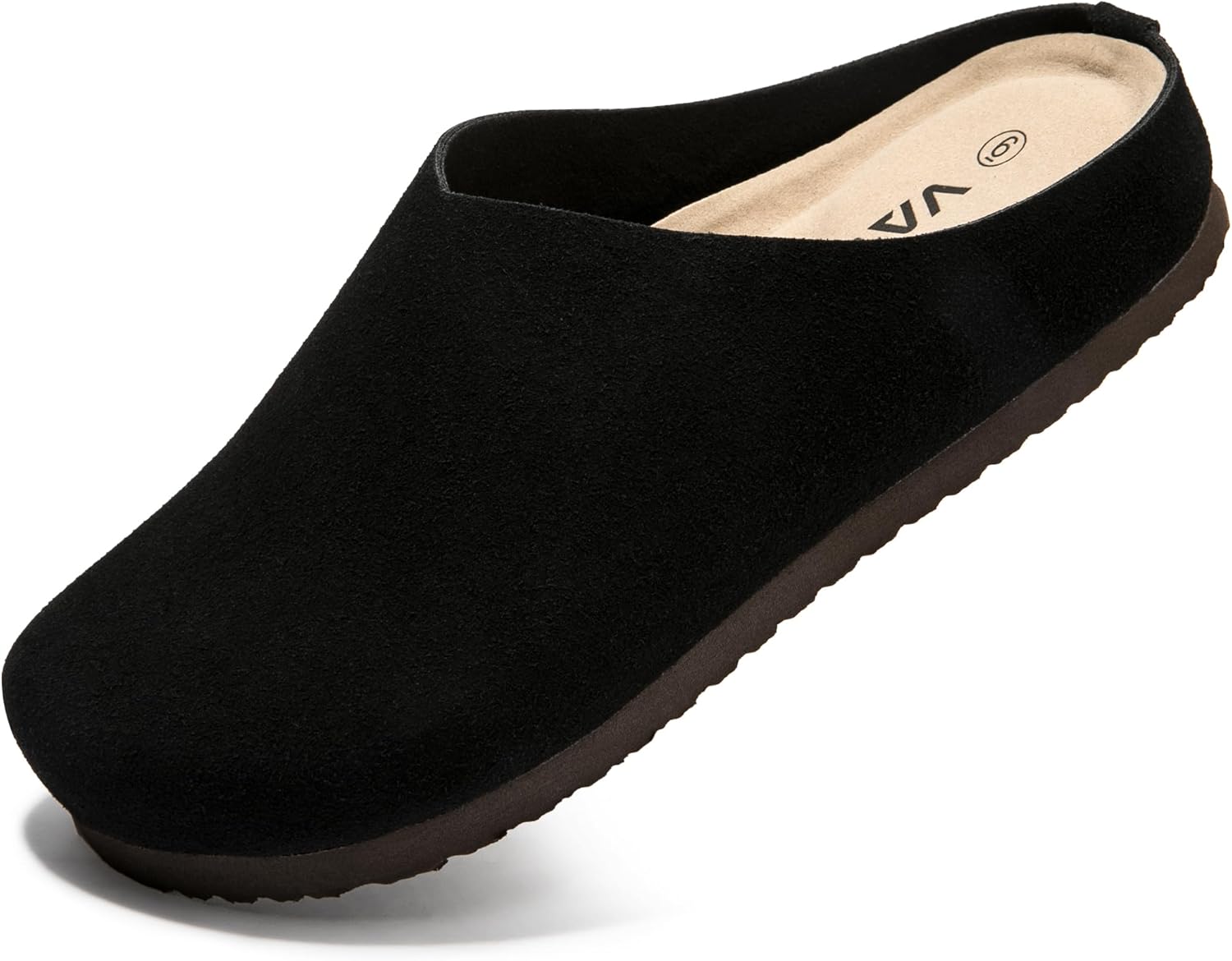 Women's Solid Color Clog Slip-On Shoes - Classic Minimalist Mules, Comfortable All-Day Wear for Indoor & Outdoor